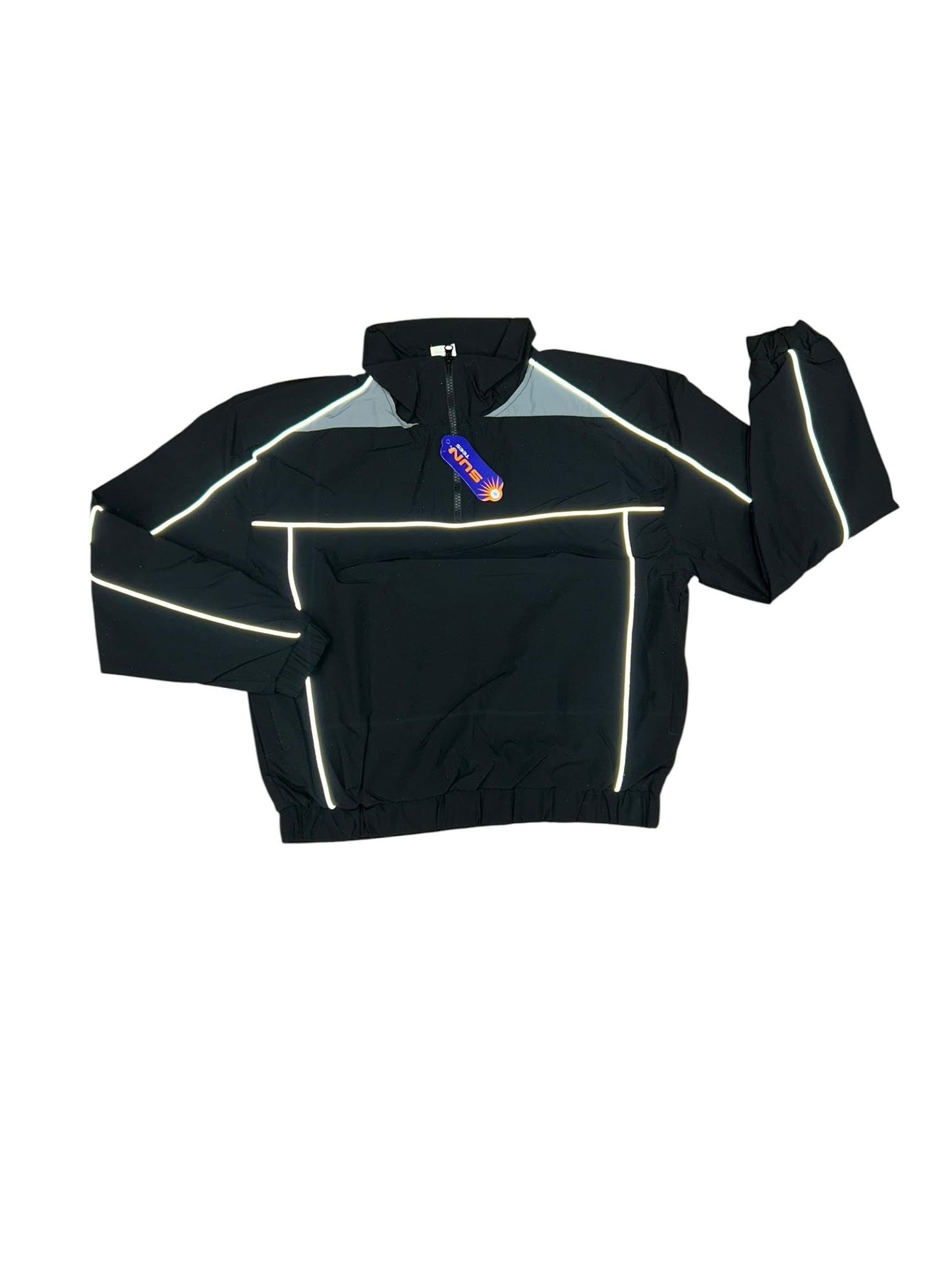 Reflective Half Zip Windbreaker Jacket