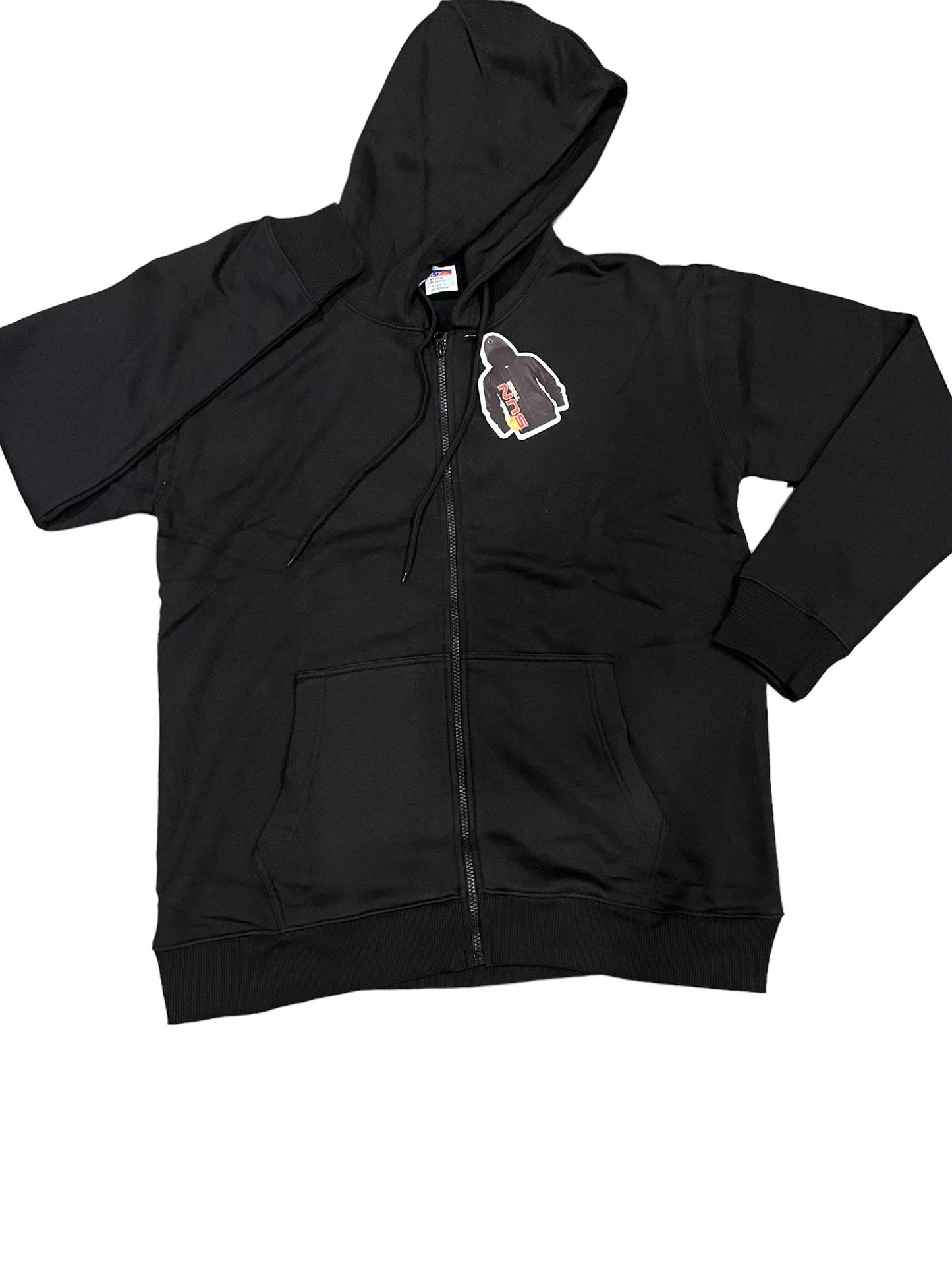 Black Zipper Hoodie