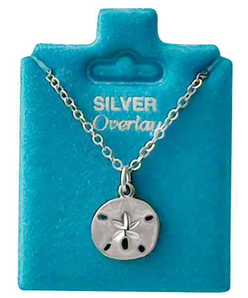 Made In USA Small Sand Dollar Necklace Gold or Silver