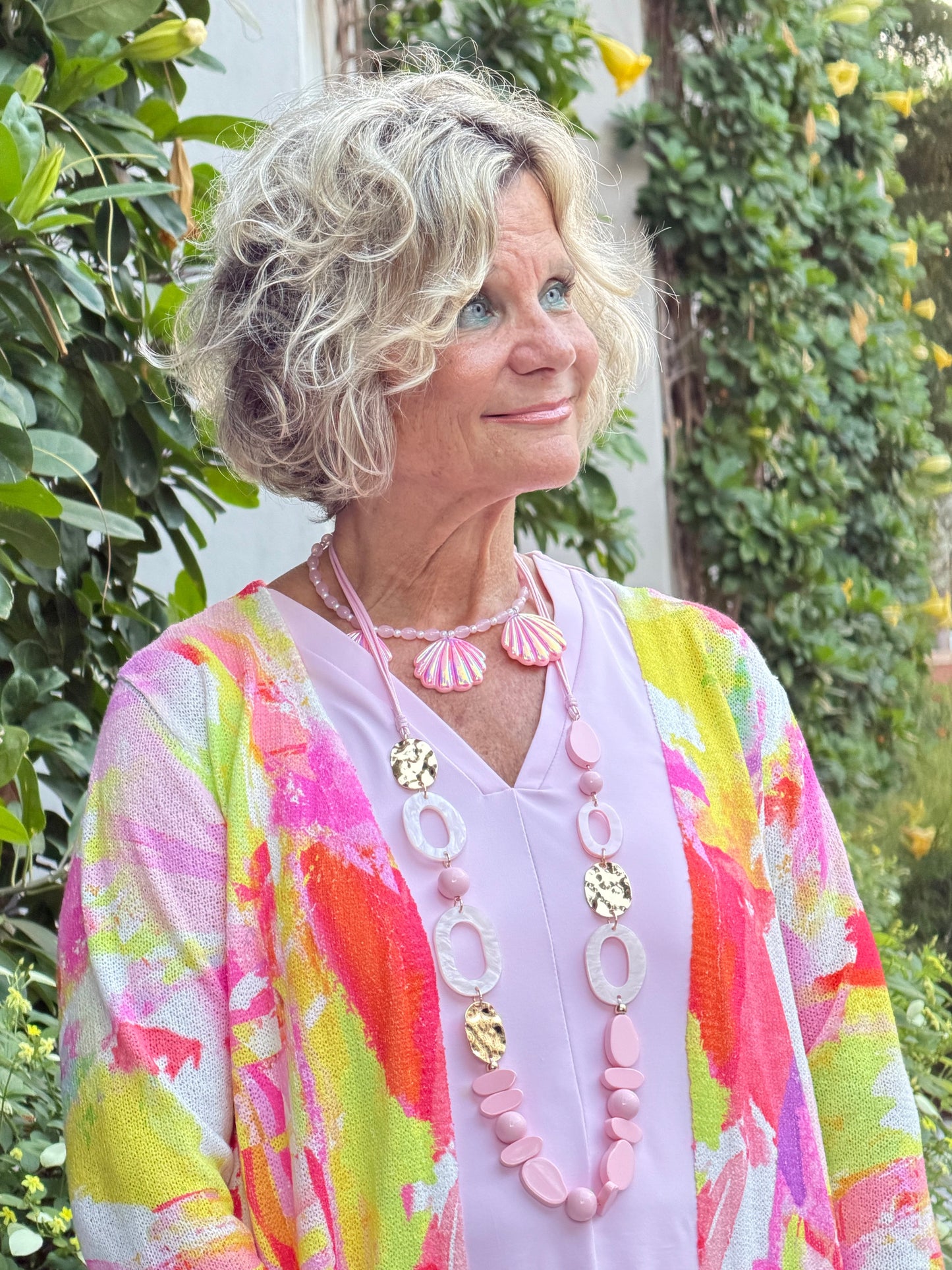 Pink Pearl Shell Necklace