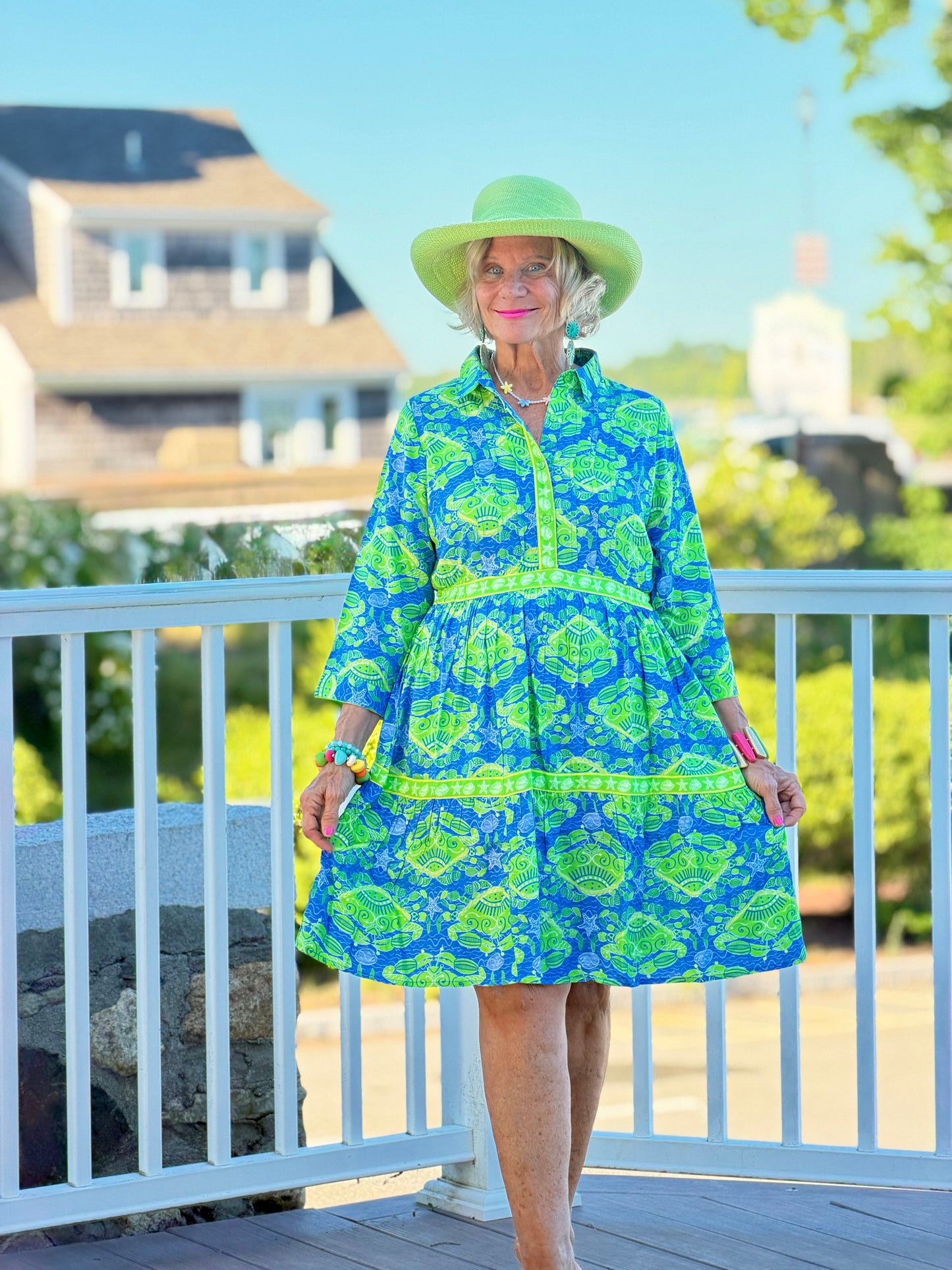 SEA GLASS TREASURE COLLLAR DRESS