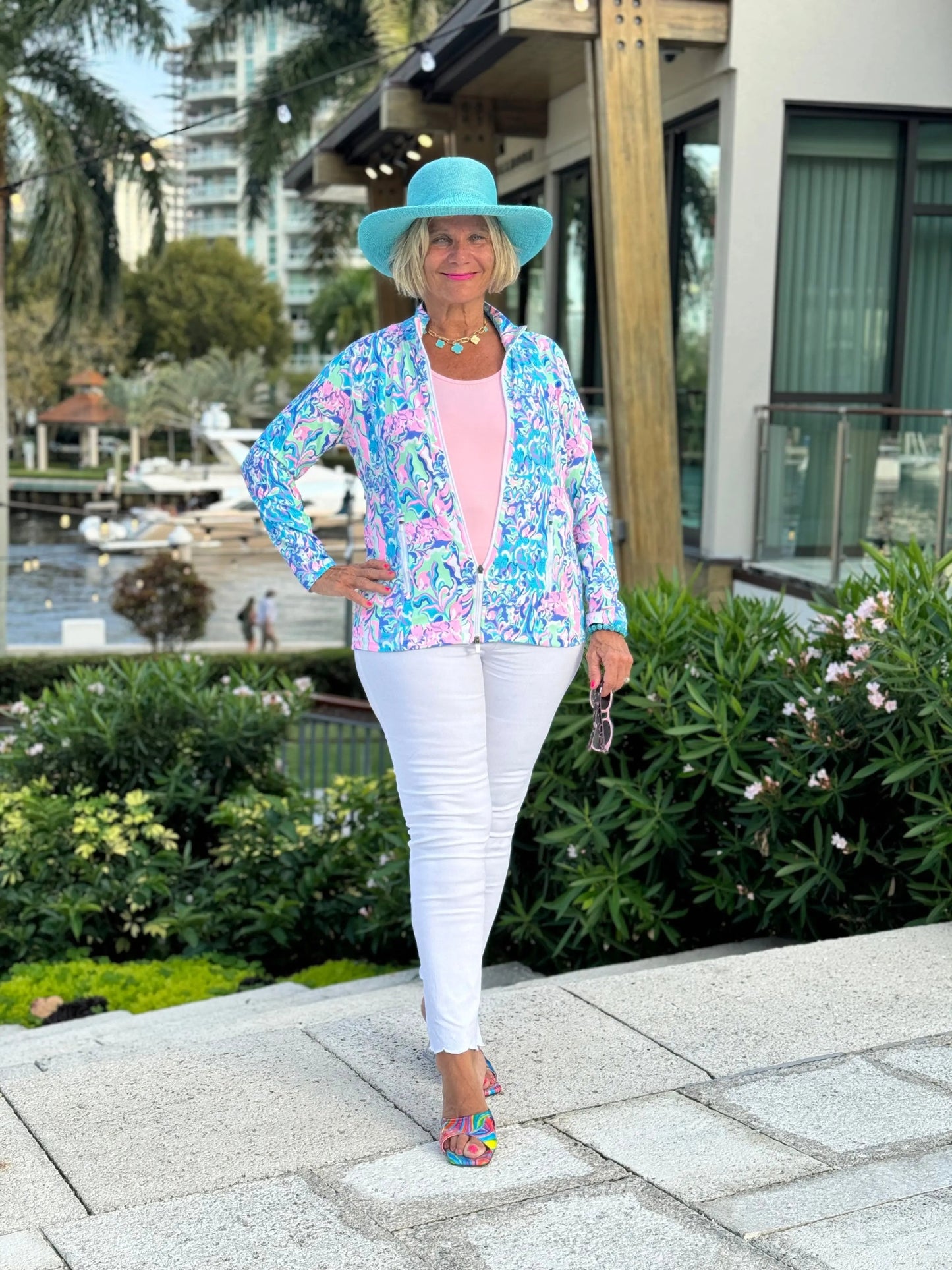 SPLASH OF PINK FULL ZIPPER
