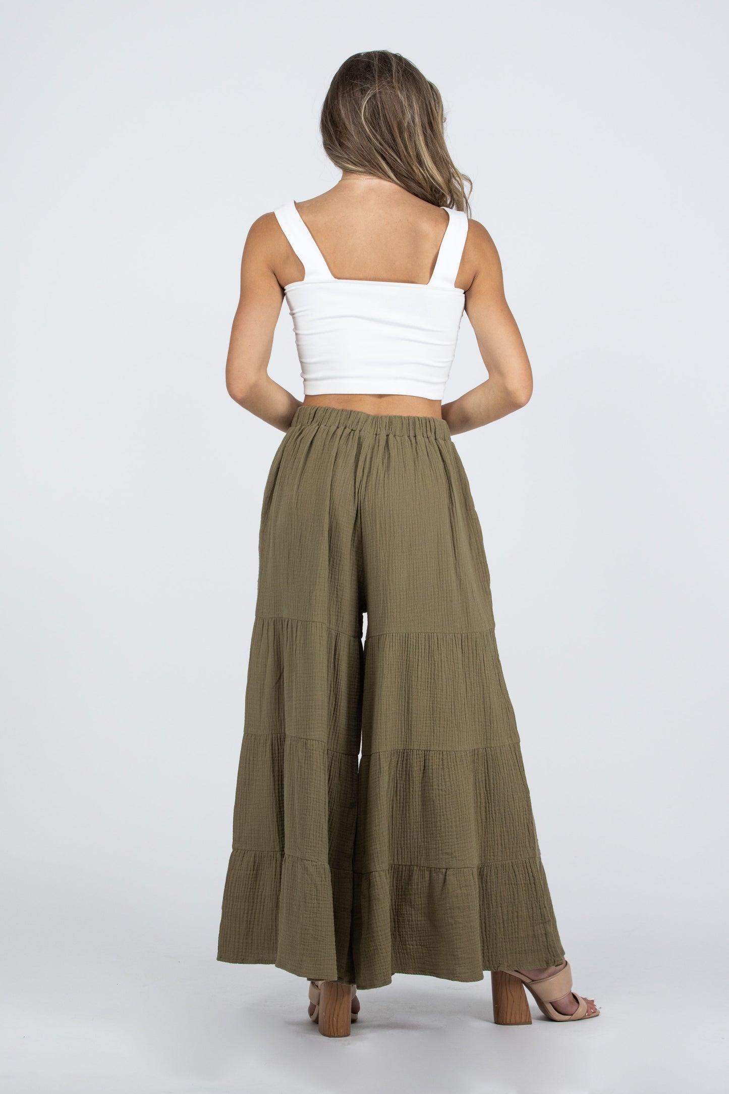 Free Fallin Women's Ruffle Gaucho Pants
