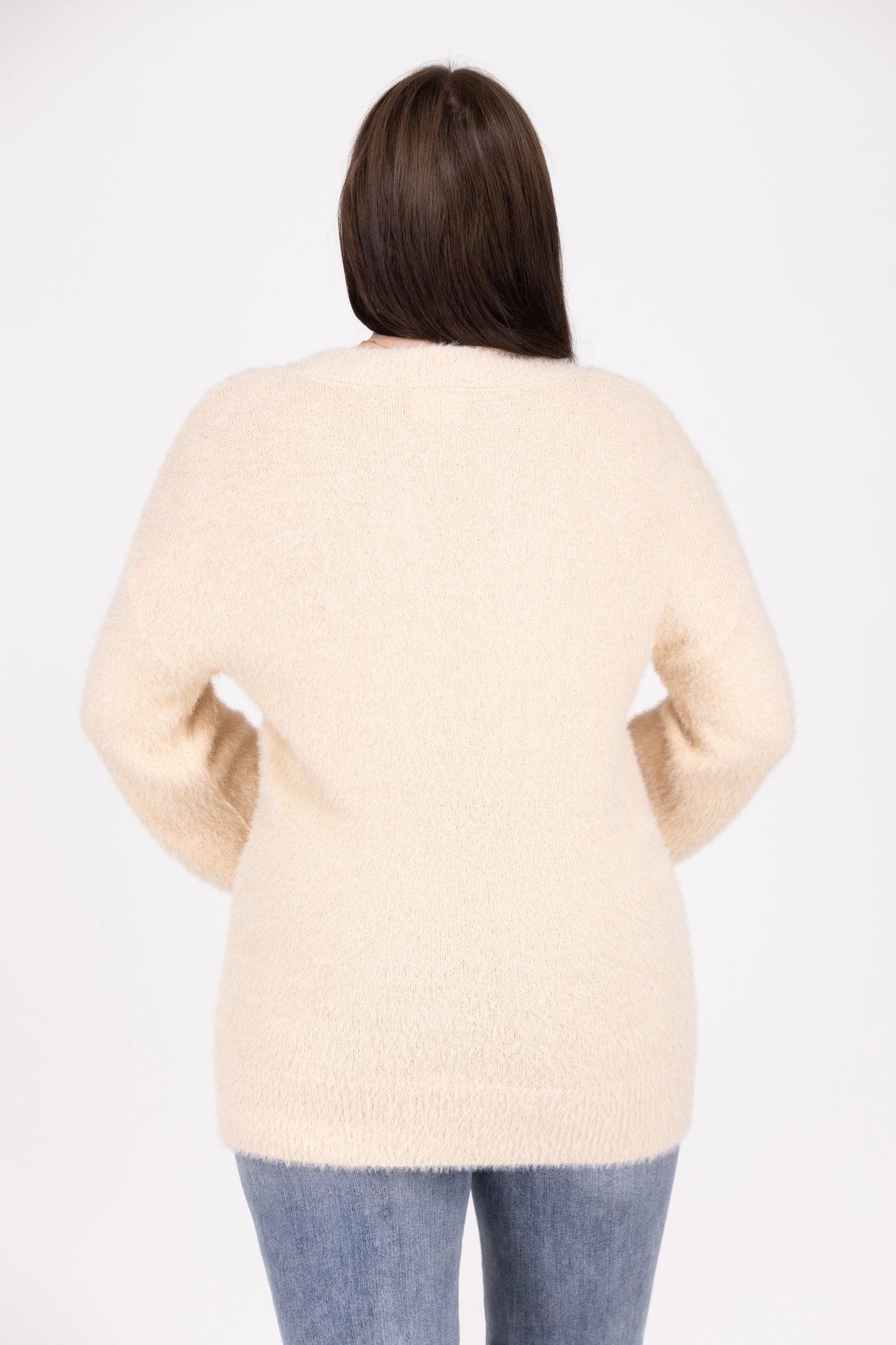 Total Show Off Women's V-Neck Long Sleeve Sweater