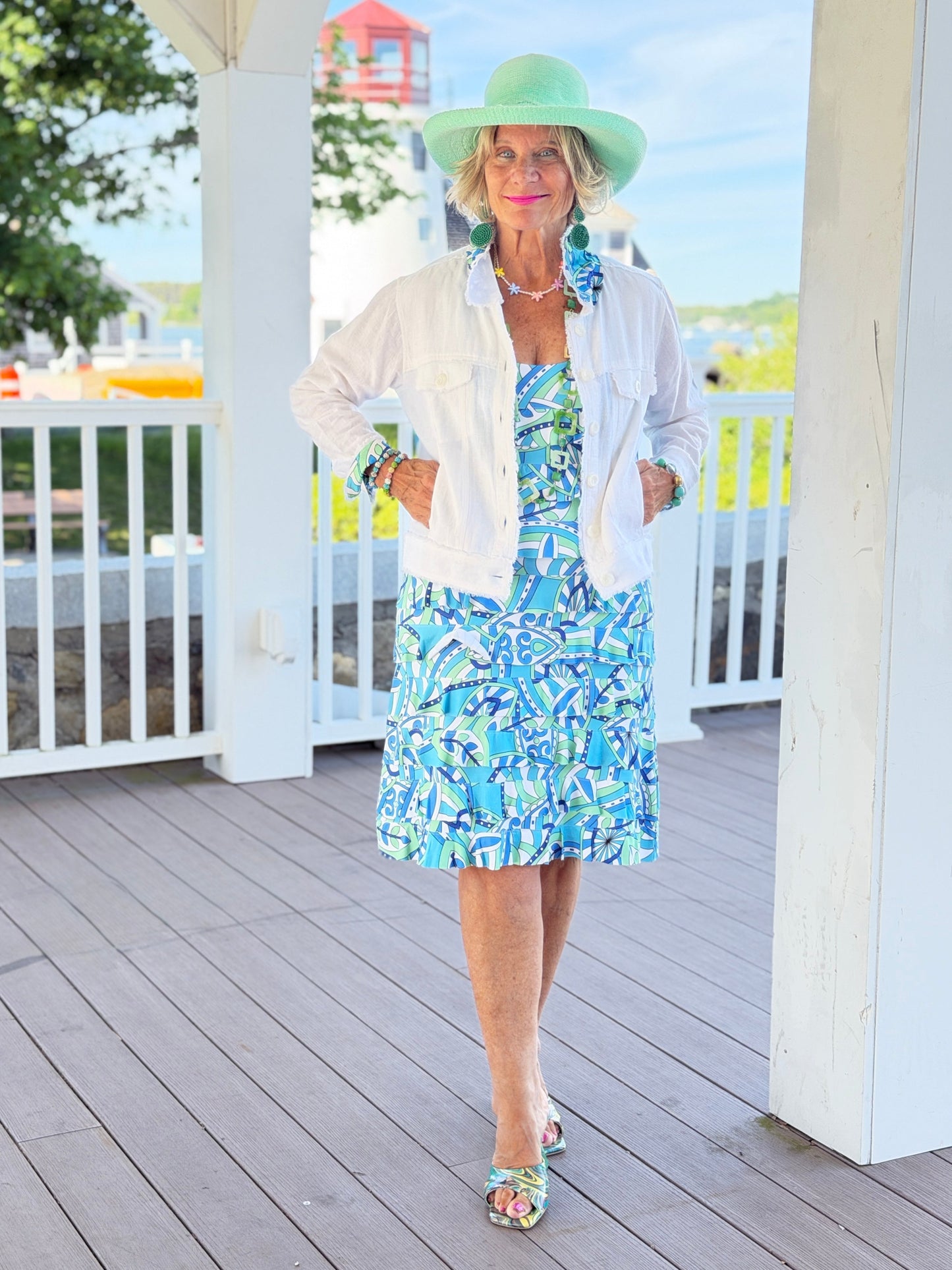 MINT MOSAIC BAY CHA CHA DRESS