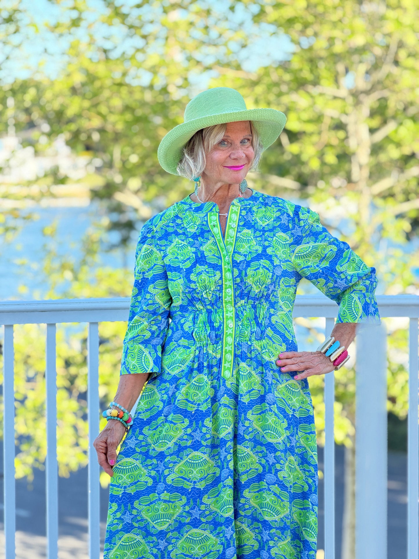 SEA GLASS TREASURE COLLAR MAXI