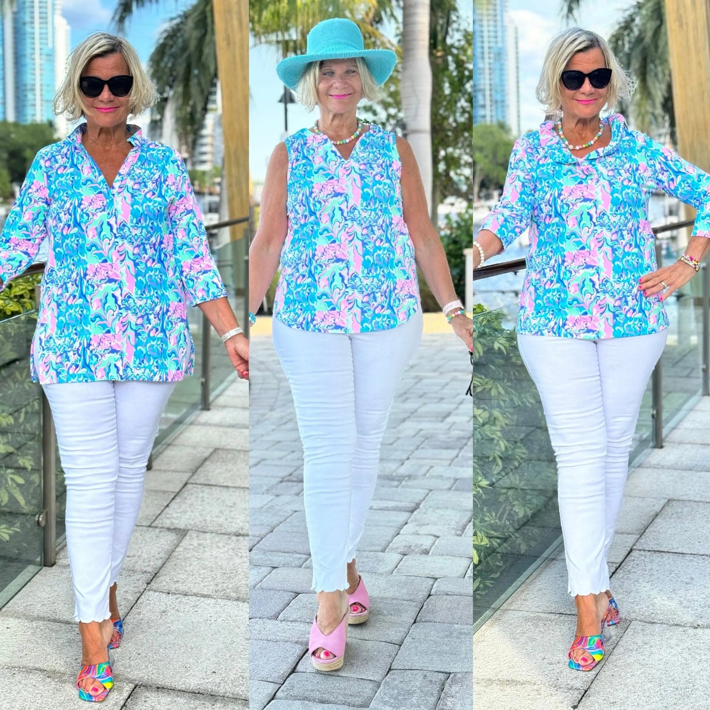 SPLASH OF PINK TUNIC