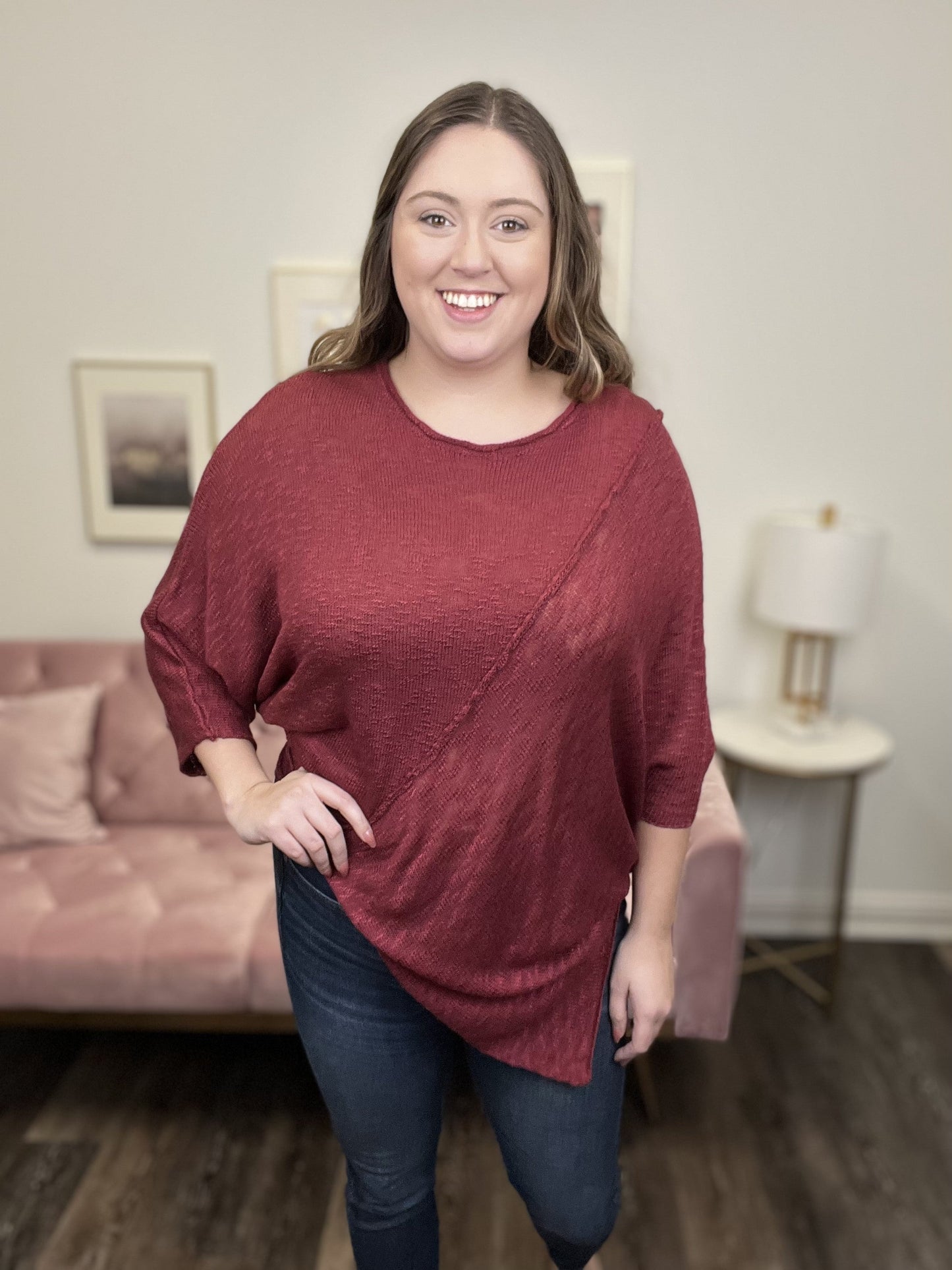 You're Always On My Mind Women's Asymmetrical Long Sleeve Top