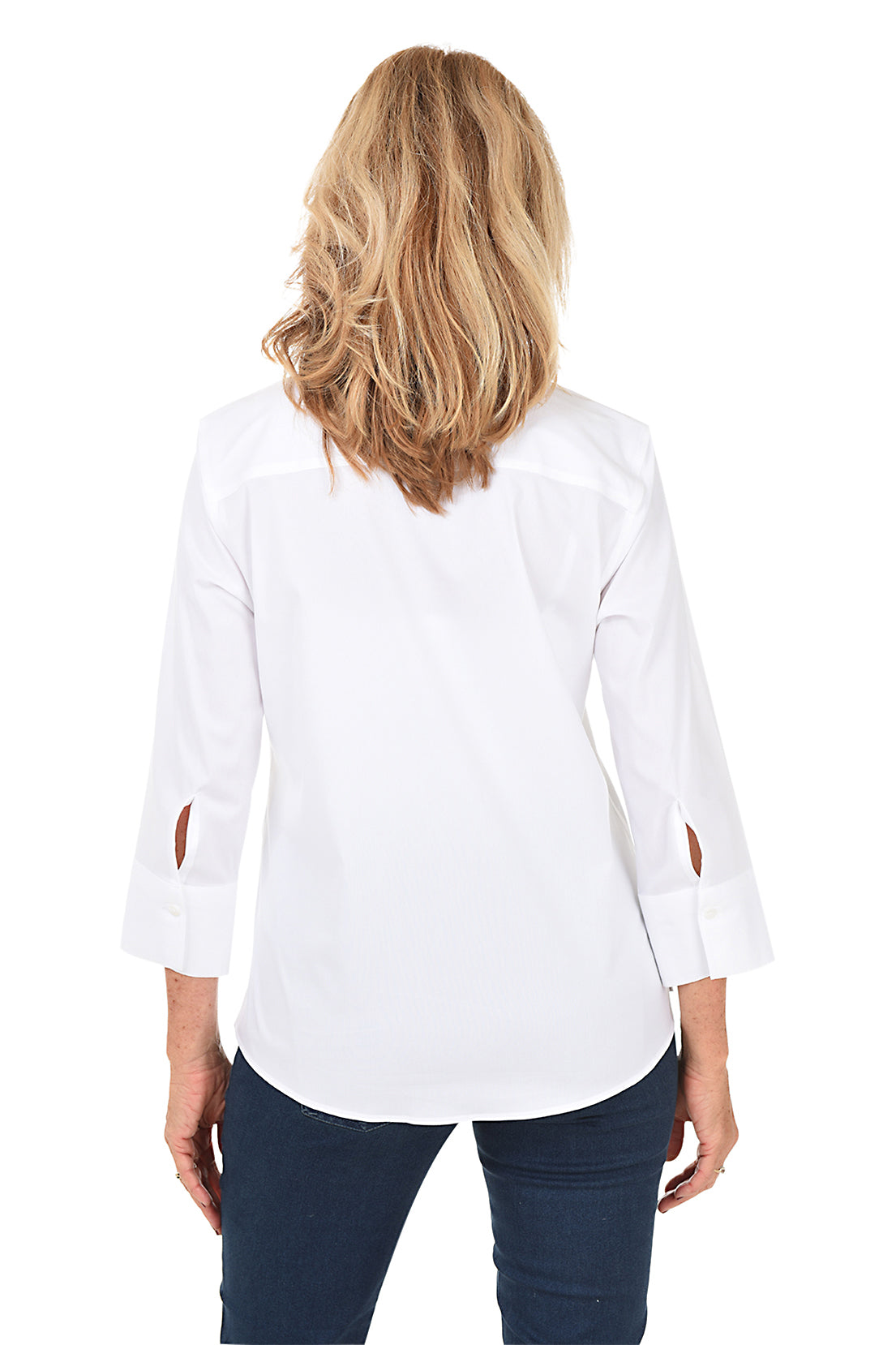 V-Neck Button-Front Shirt