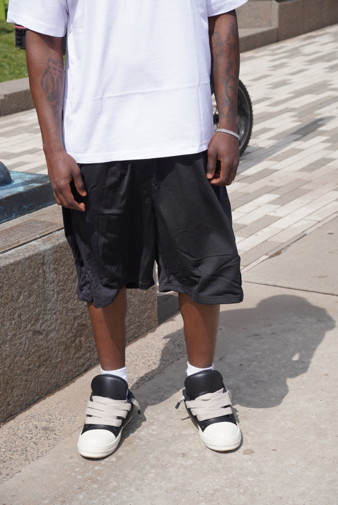 Heavy Long Mesh Shorts