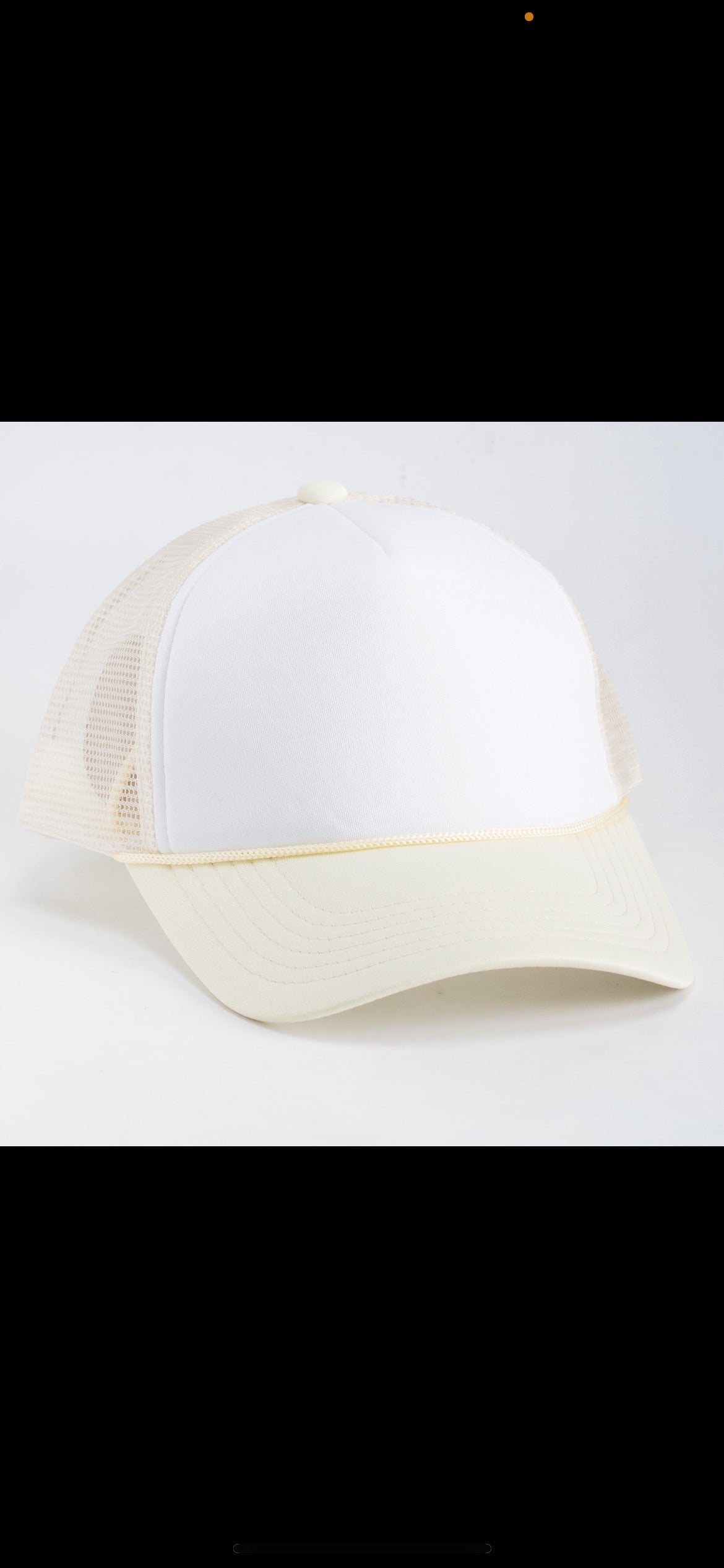 White-Cream Cap