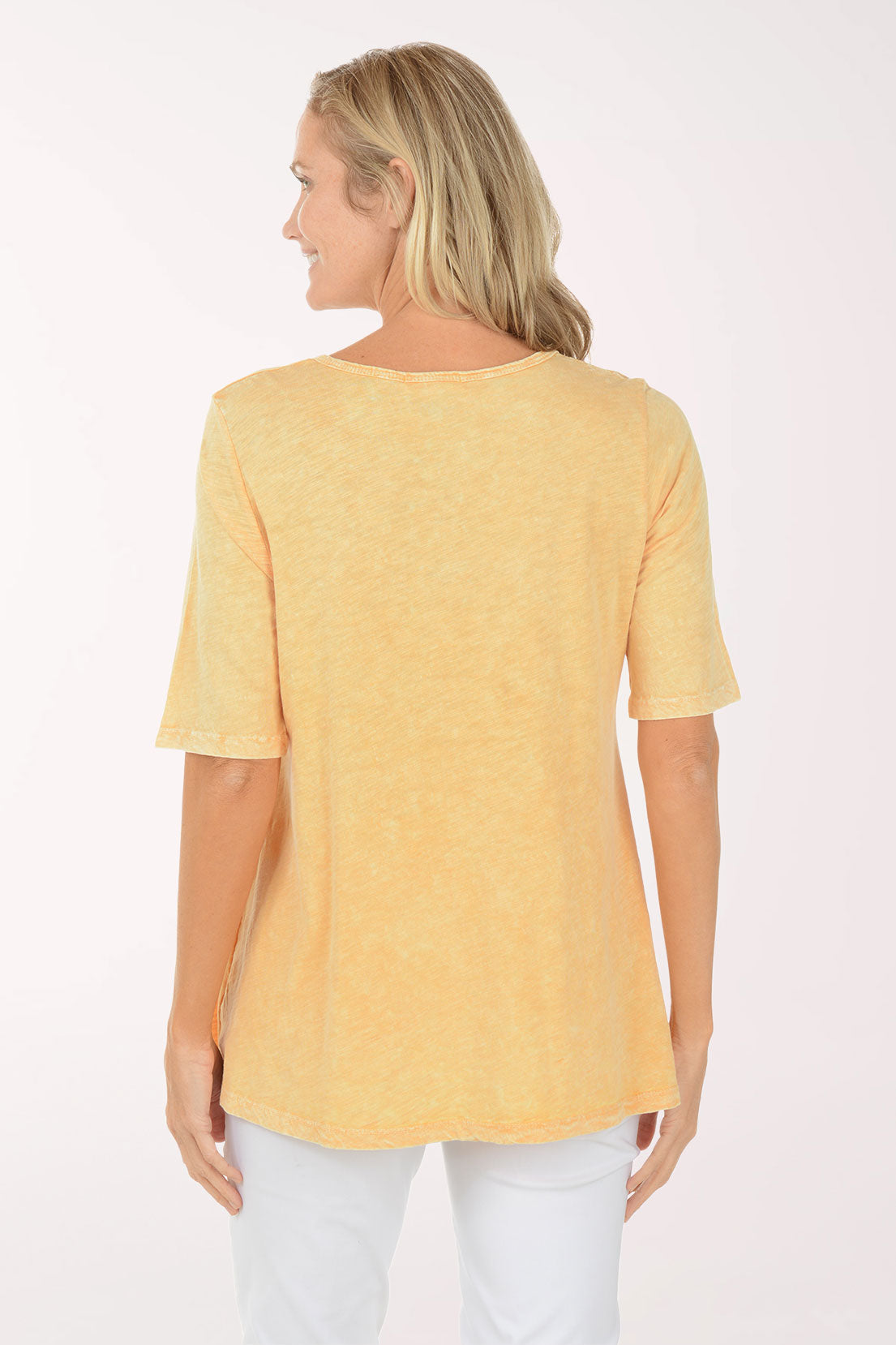 Wind Flower Mineral Washed Shark Bite Tunic