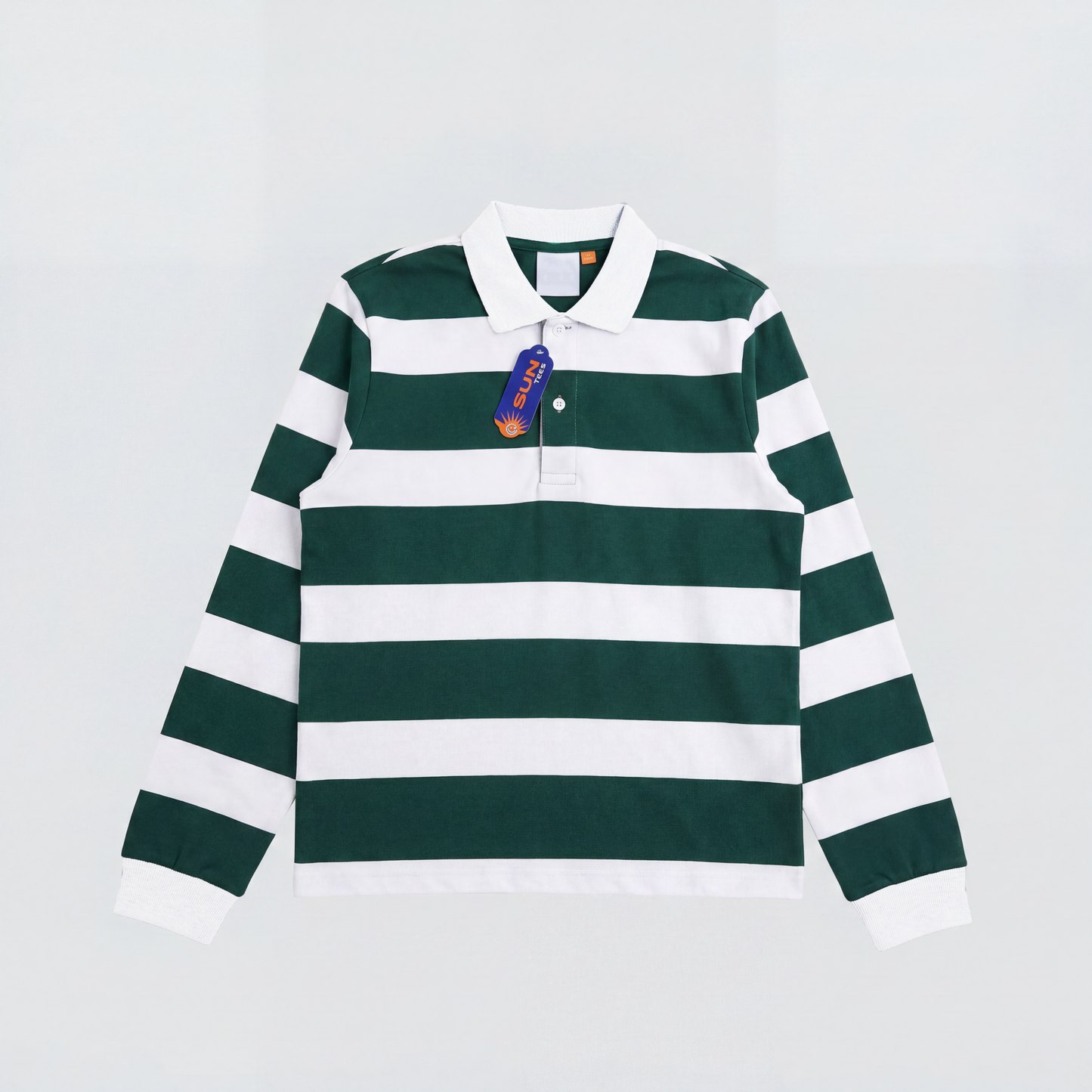 Longsleeve Heavy 300 GSM Polo Tees Green
