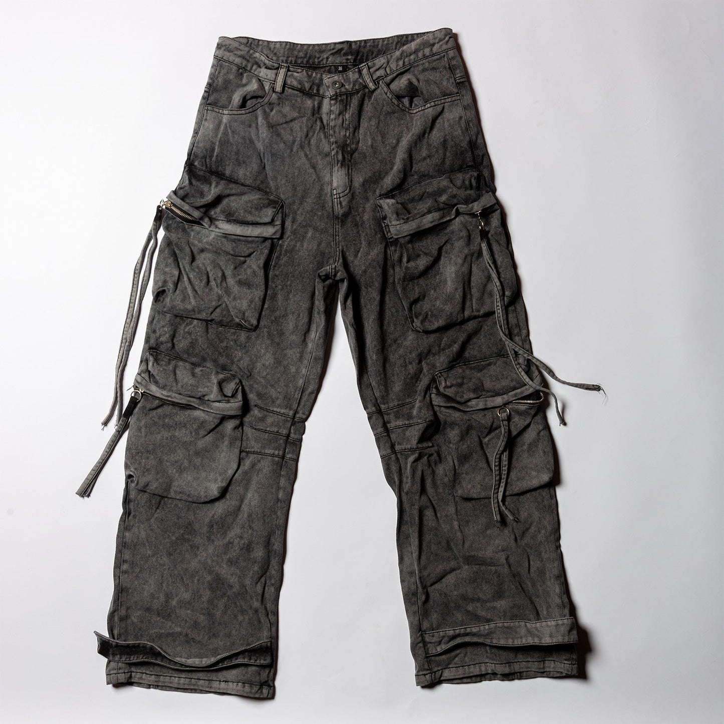 Acid Wash Cargo Pants Size 36