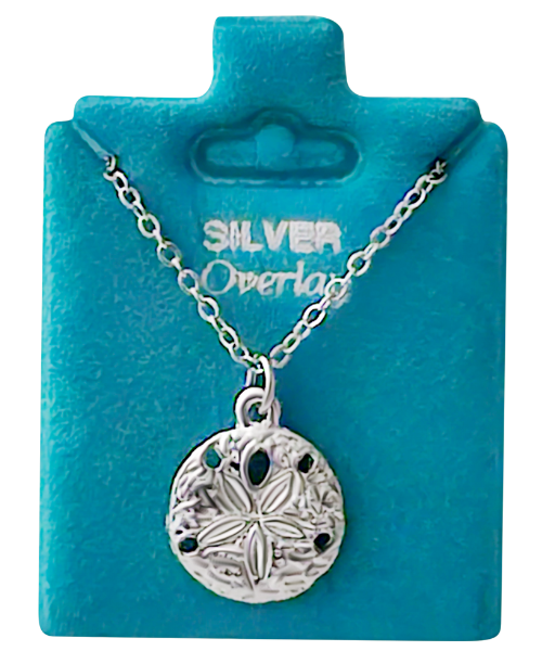 Made In USA Medium Sand Dollar Necklace Gold or Silver