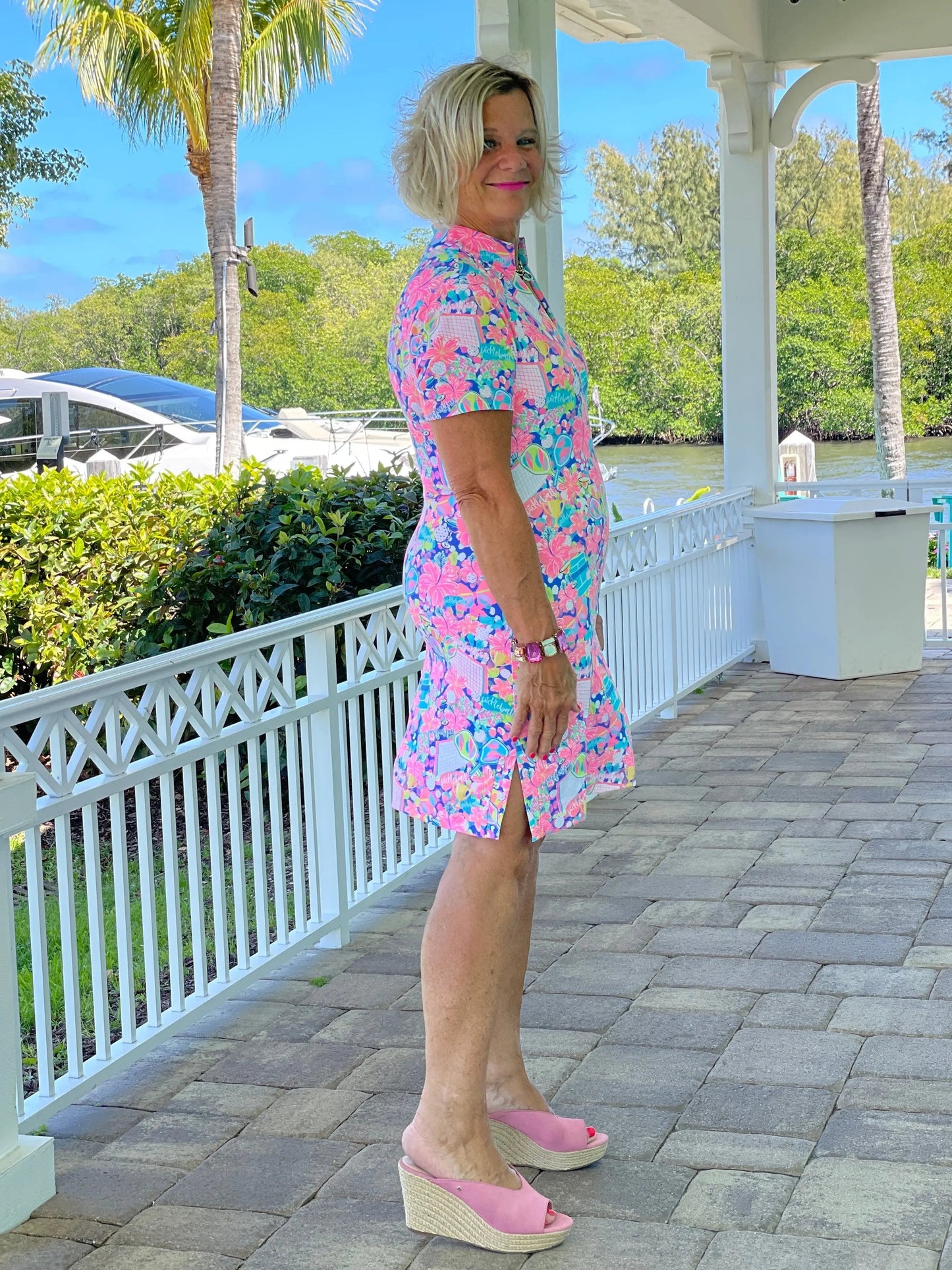 PICKELBALL SHORT SLEEVE DRESS