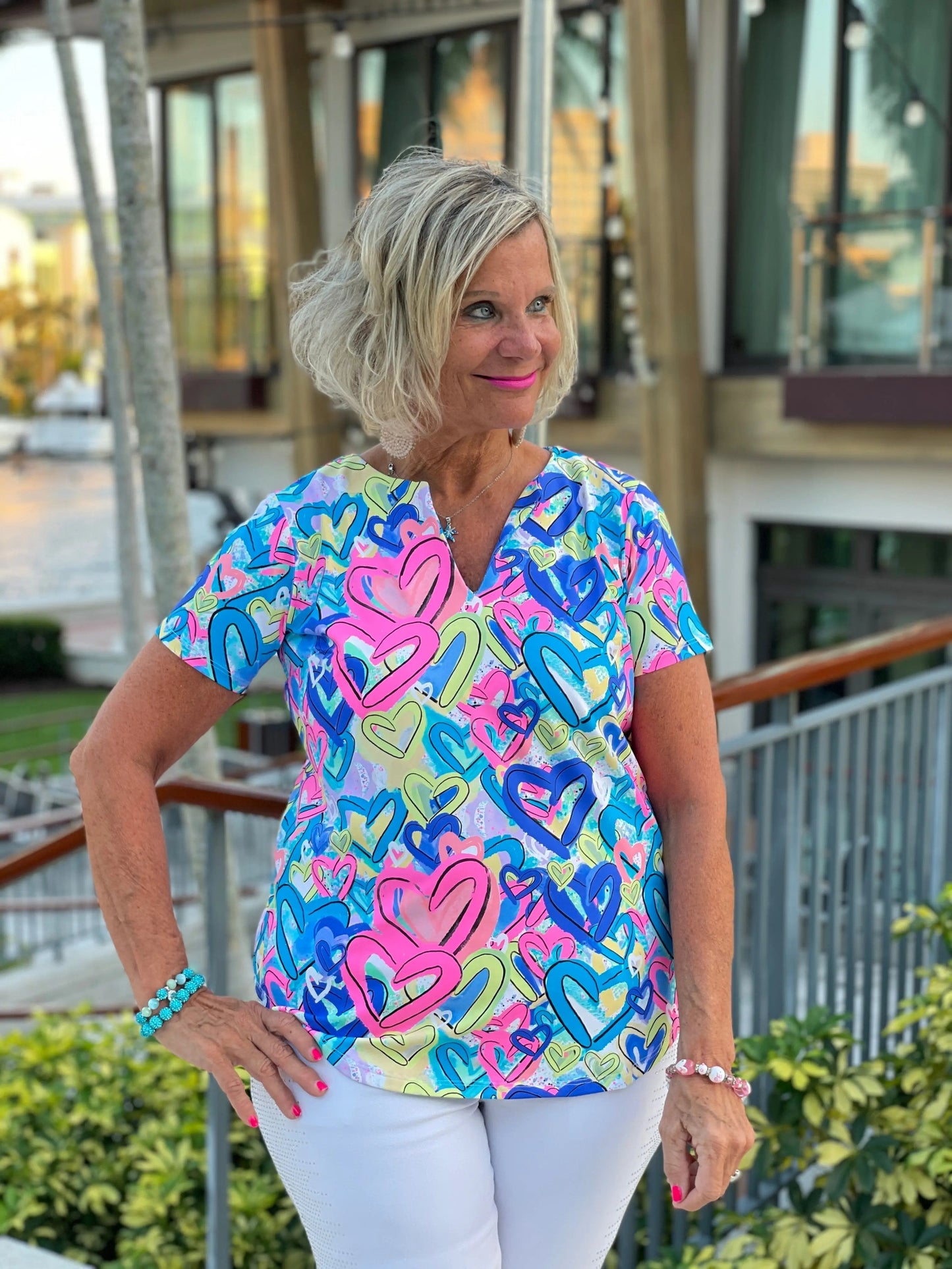 SECRET LOVE HEARTS SHORT SLEEVE
