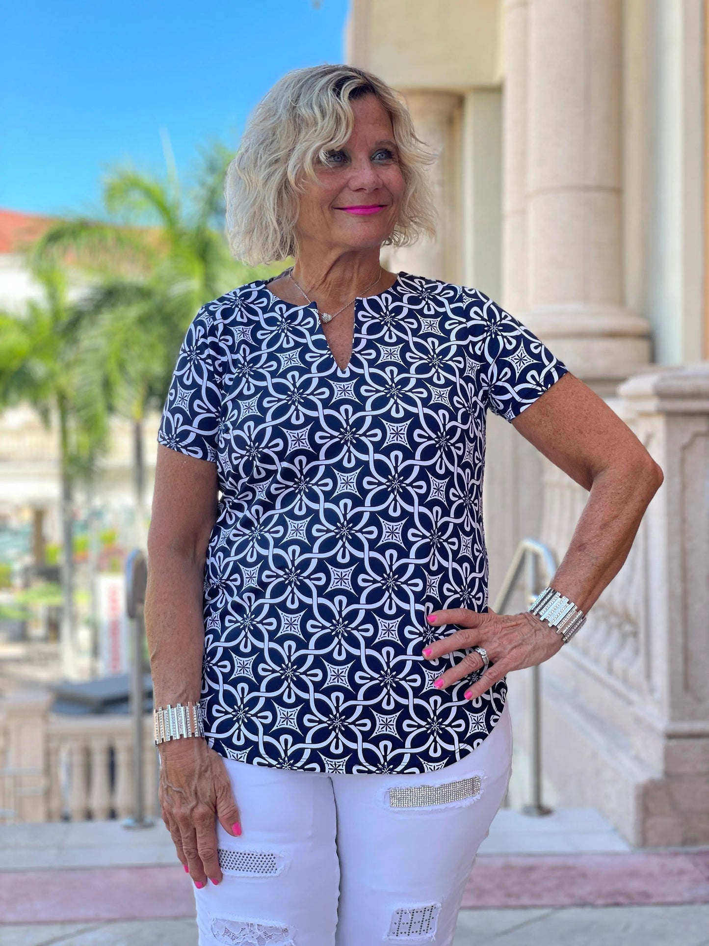 NAVY DAYS SHORT SLEEVE