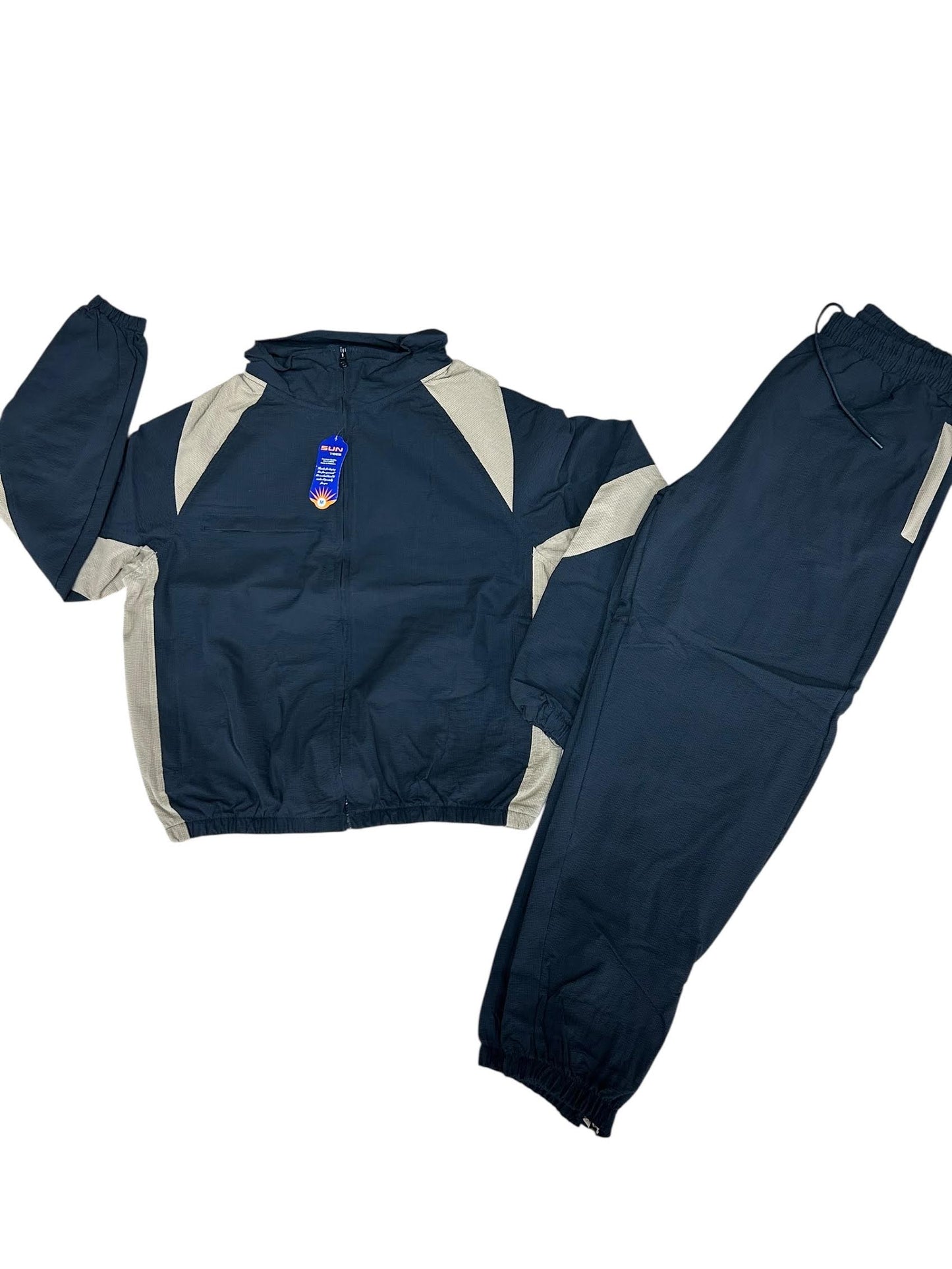 Woven Material Windbreaker Set