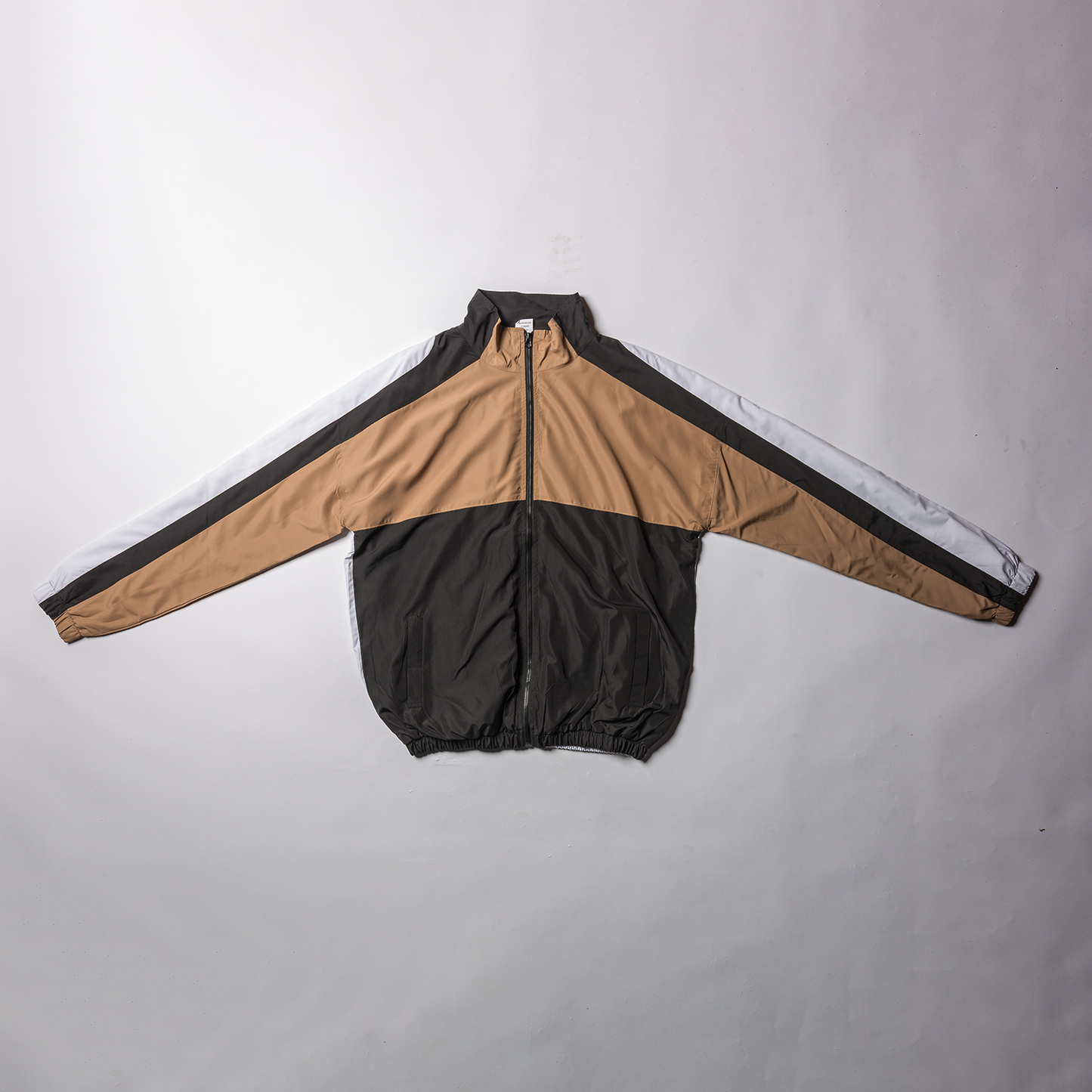 Brown/Black/White windbreaker jacket size L
