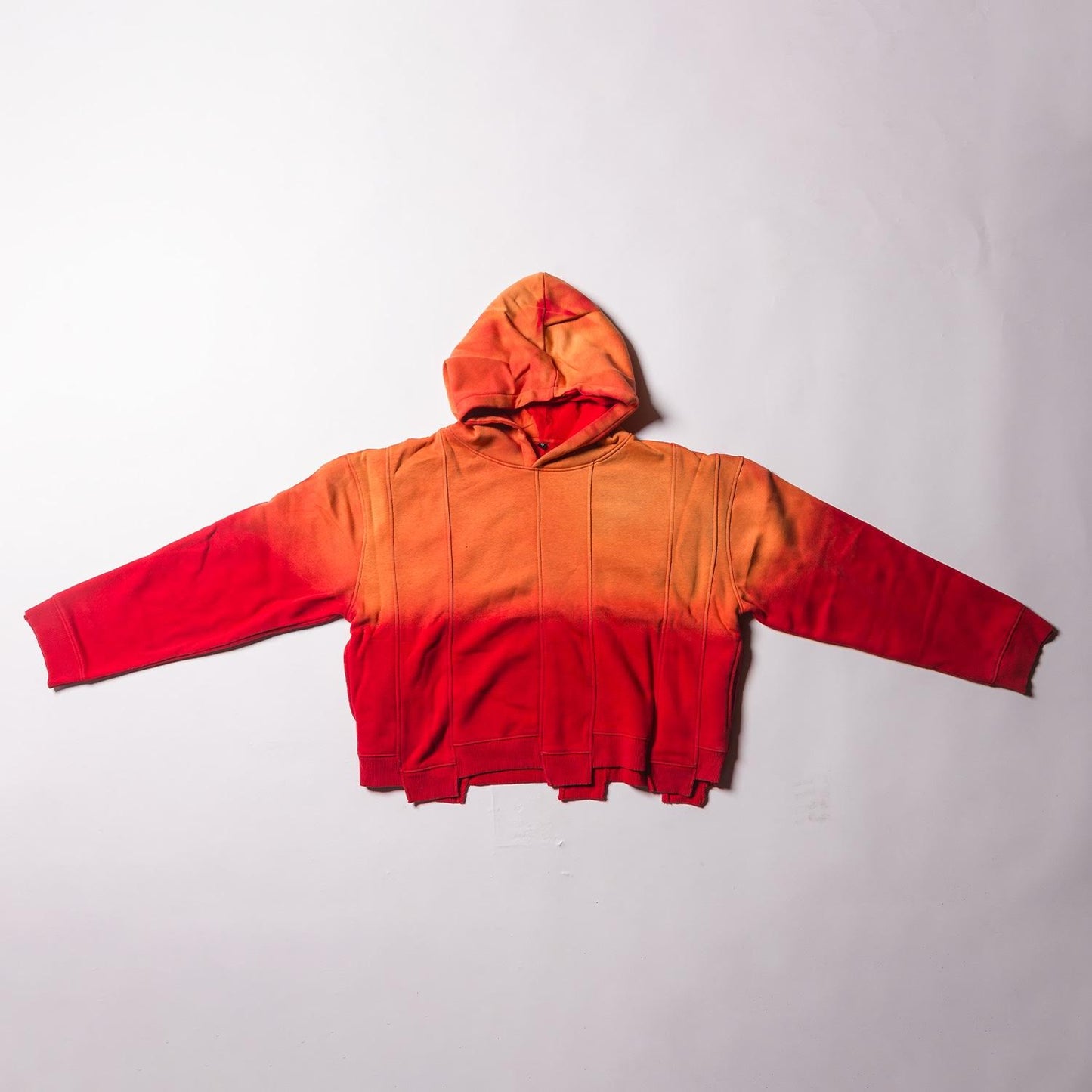 Seven Pannel Red Fadded Hoody M