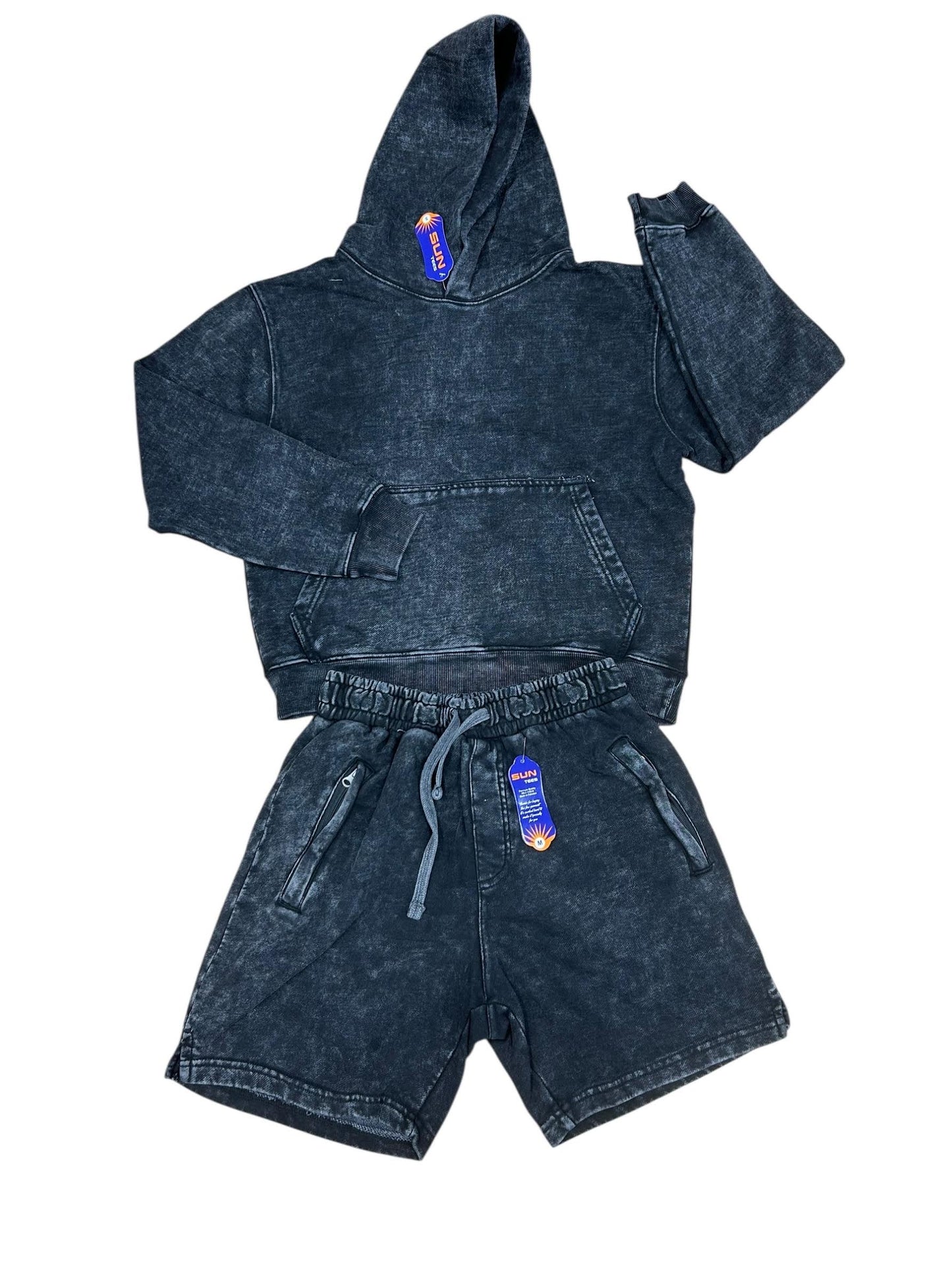 Acid Wash Hoody + Short