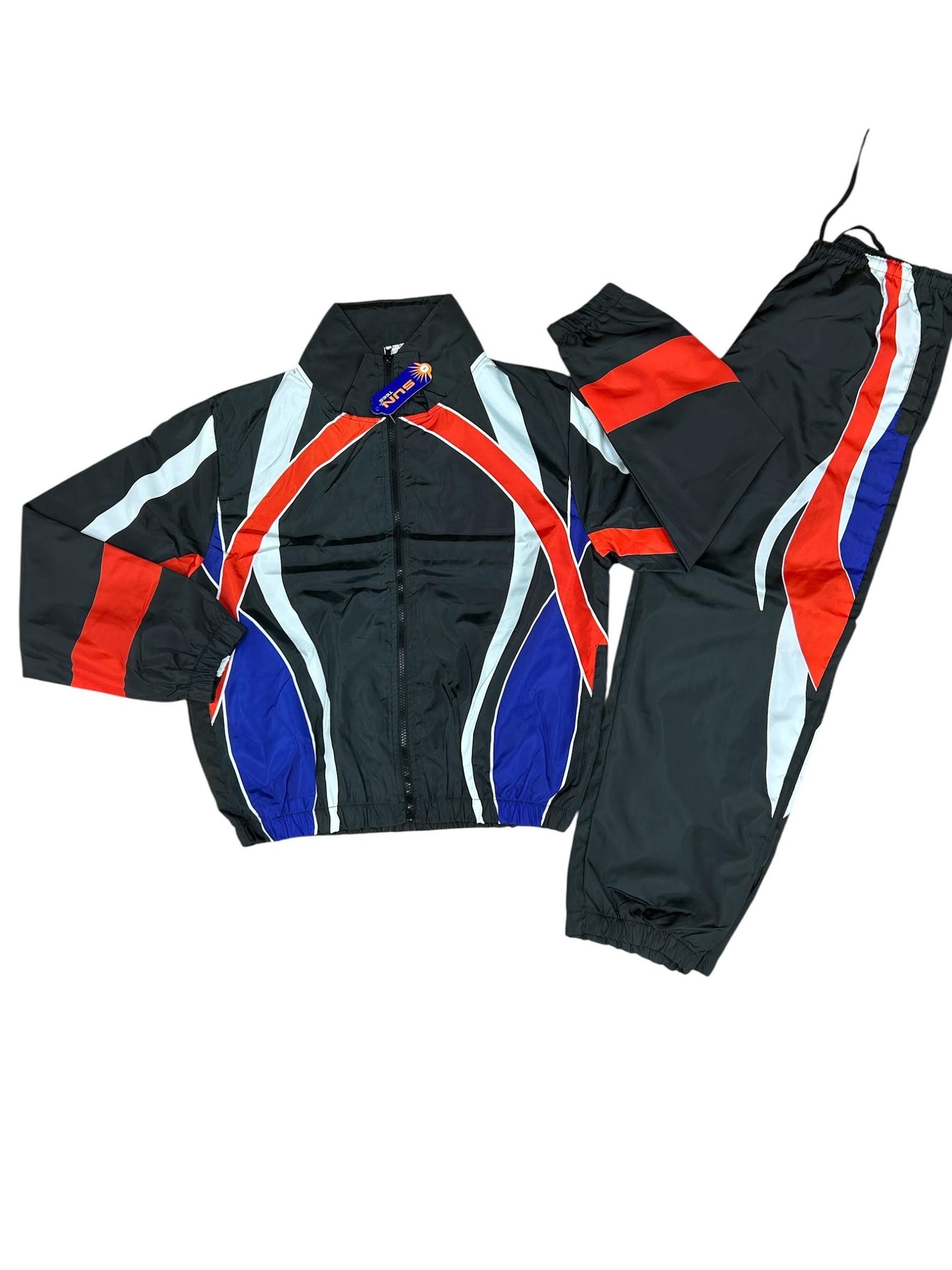 Windbreaker Multi Color Stripped Set