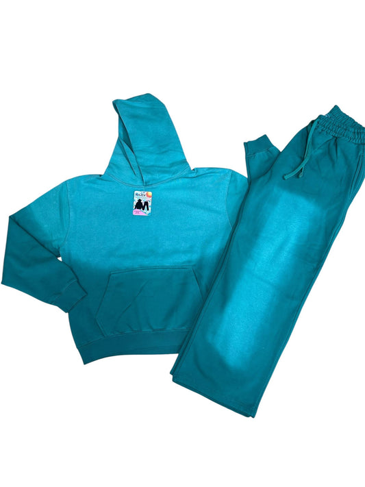 Solid and Wash Pullover Straight Leg Sets