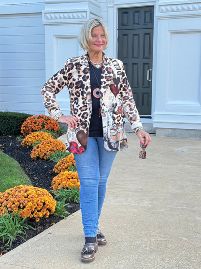 One Size Urban Wild – Leopard Print Blazer