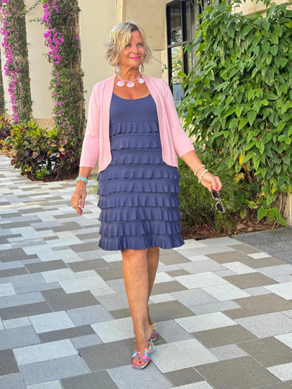 MIAMI NIGHT NAVY CHA CHA RUFFLE