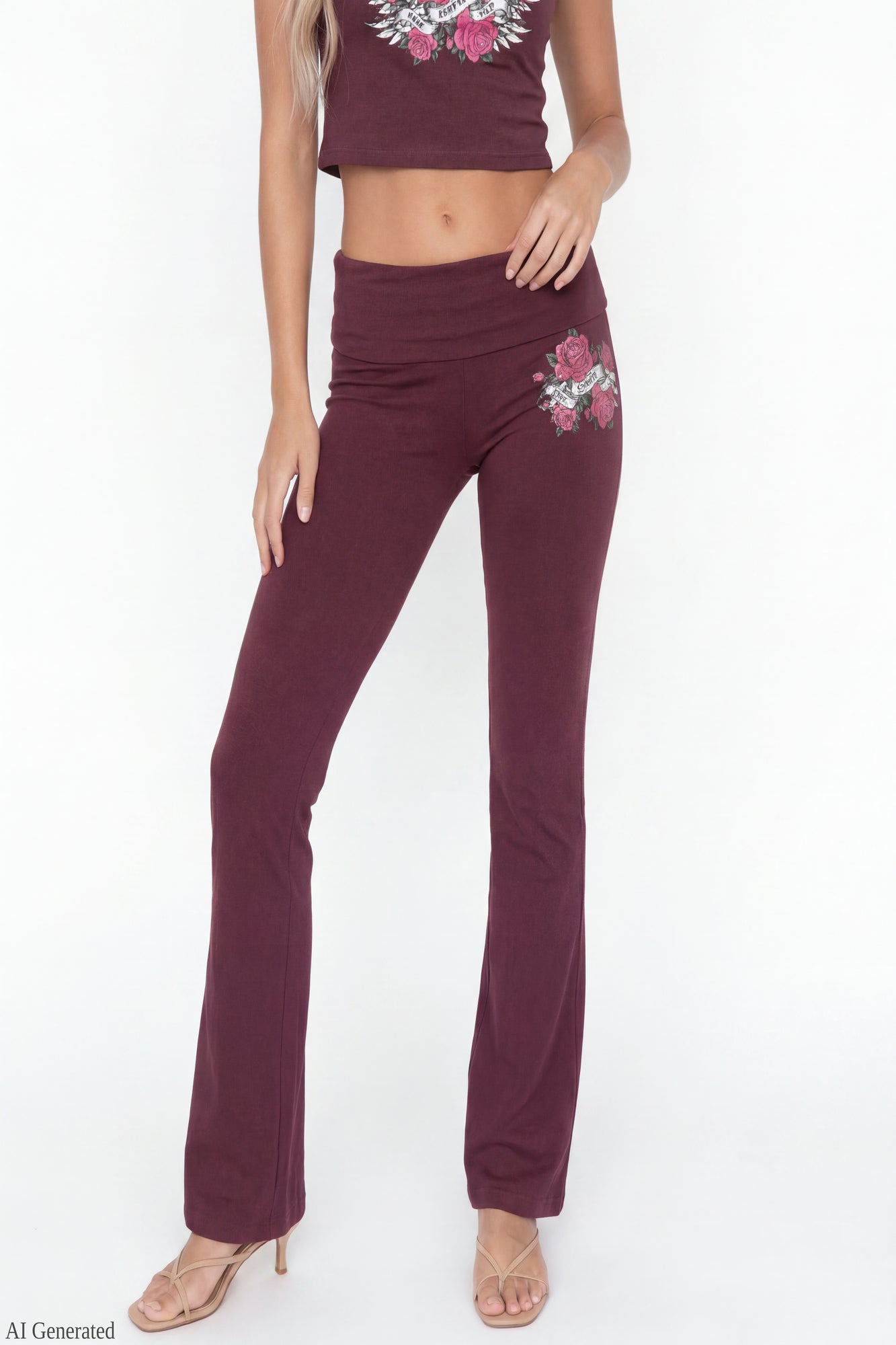 Graphic Baby Tee & Flare Legging Set