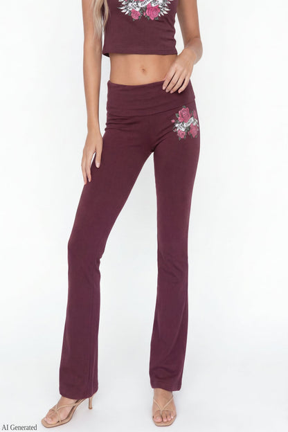 Graphic Baby Tee & Flare Legging Set