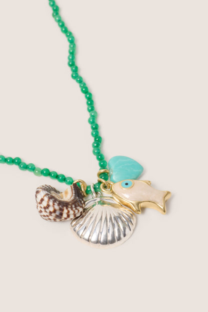 Beaded Charm Necklace