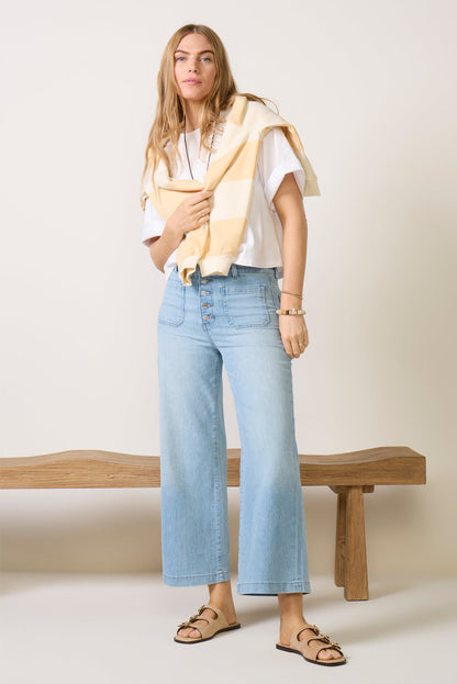 Georgia Wide Leg Ankle Jean