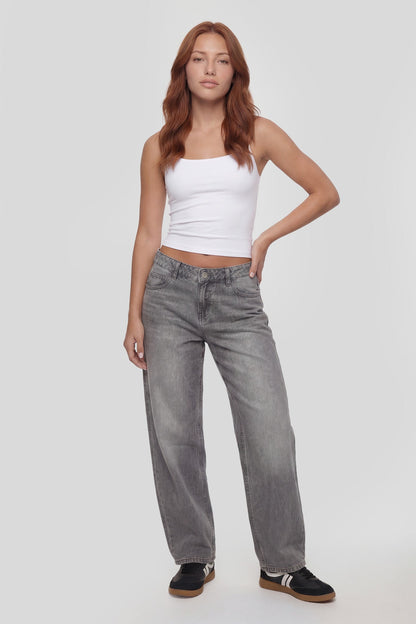 Low Rise Barrel Jean