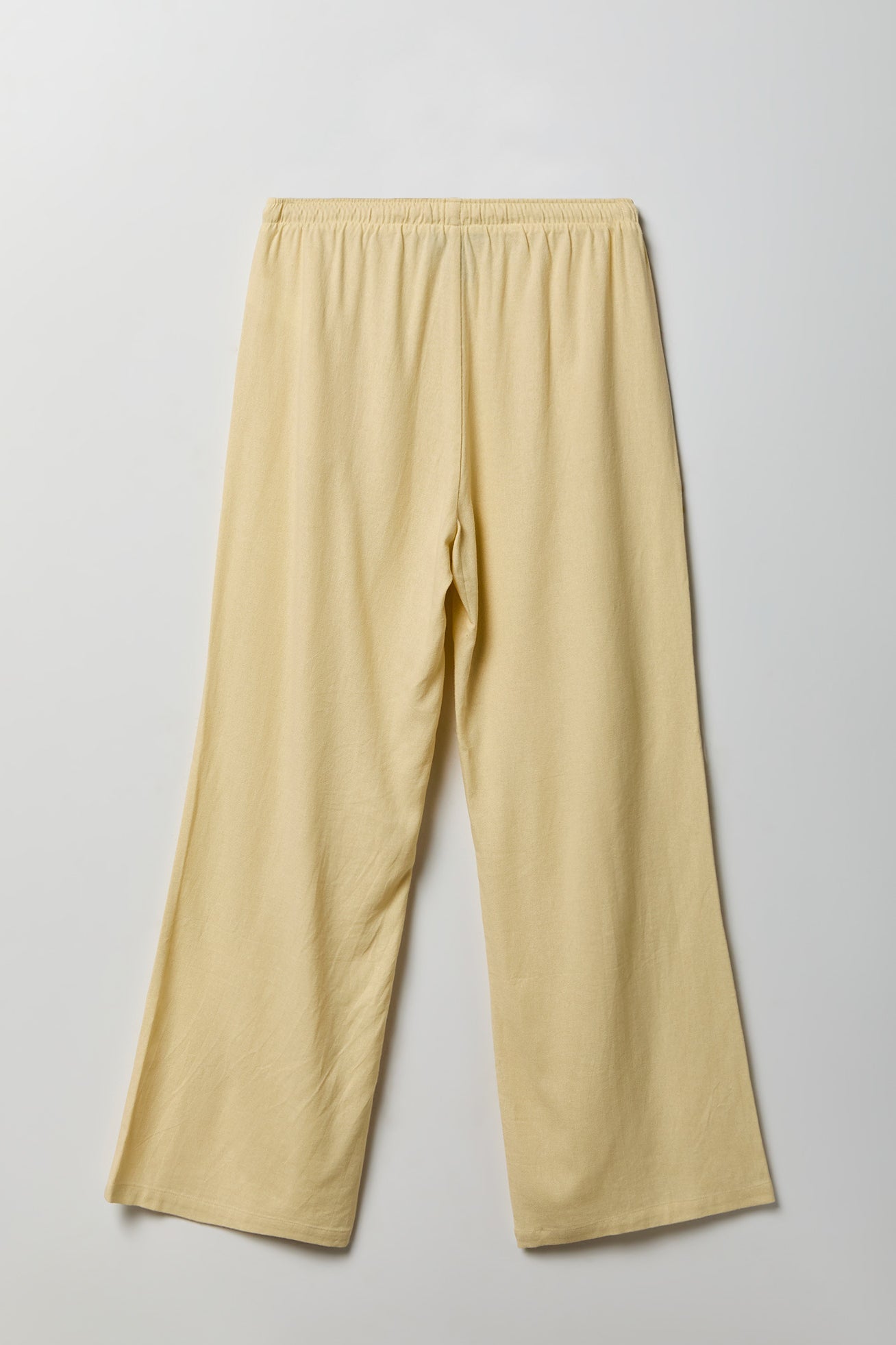 Linen-Blend Flowy Wide Leg Pant