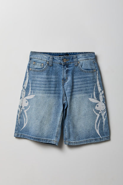 Playboy Print Low Rise Jort