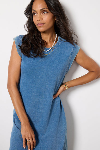 Calabasas Jersey Denim Dress