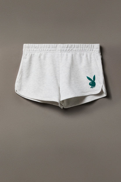 Playboy Graphic Fleece Dolphin Short 2.5"