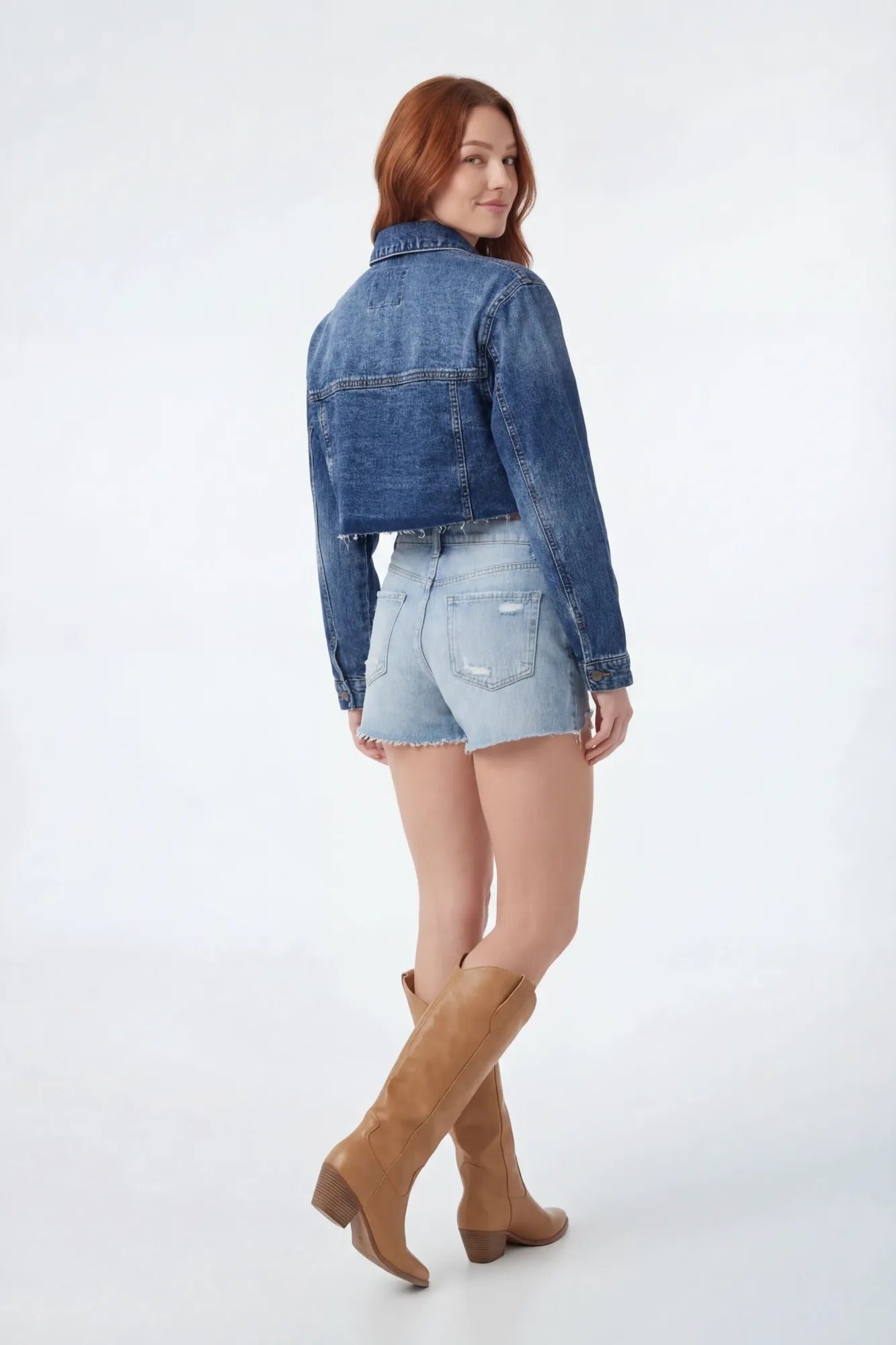 Cropped Denim Jacket