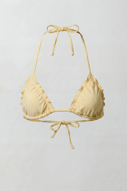Ruffle Triangle Bikini Top