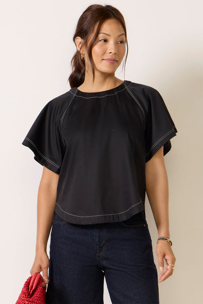 Arlo Contrast Stitch Blouse