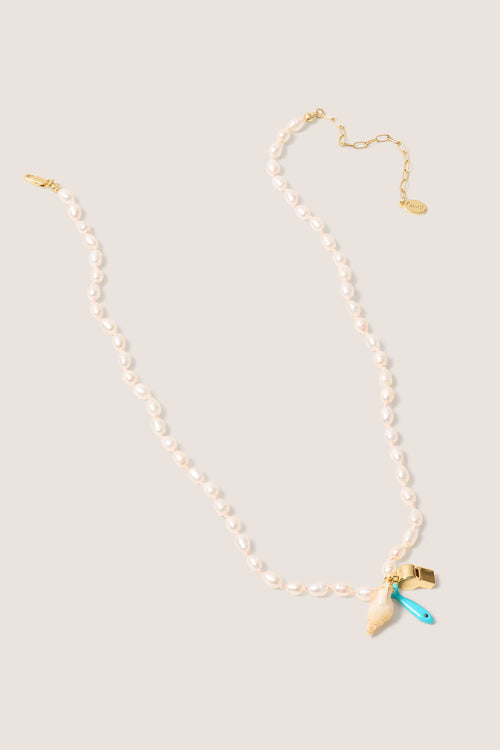 Freshwater Pearl Charm Necklace