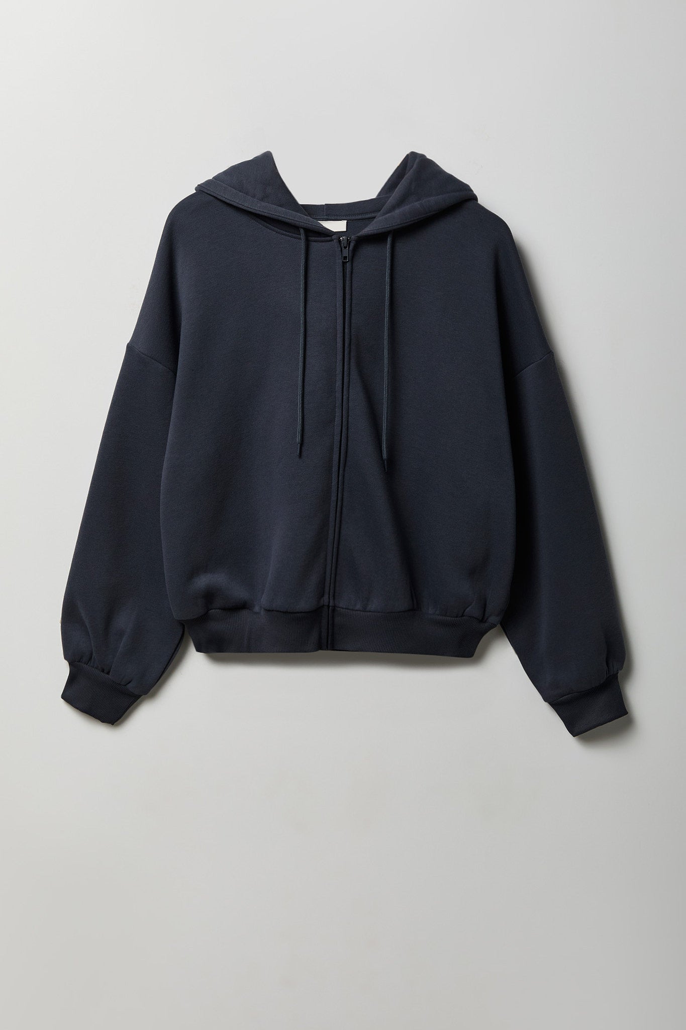 Fleece Boxy Zip Hoodie