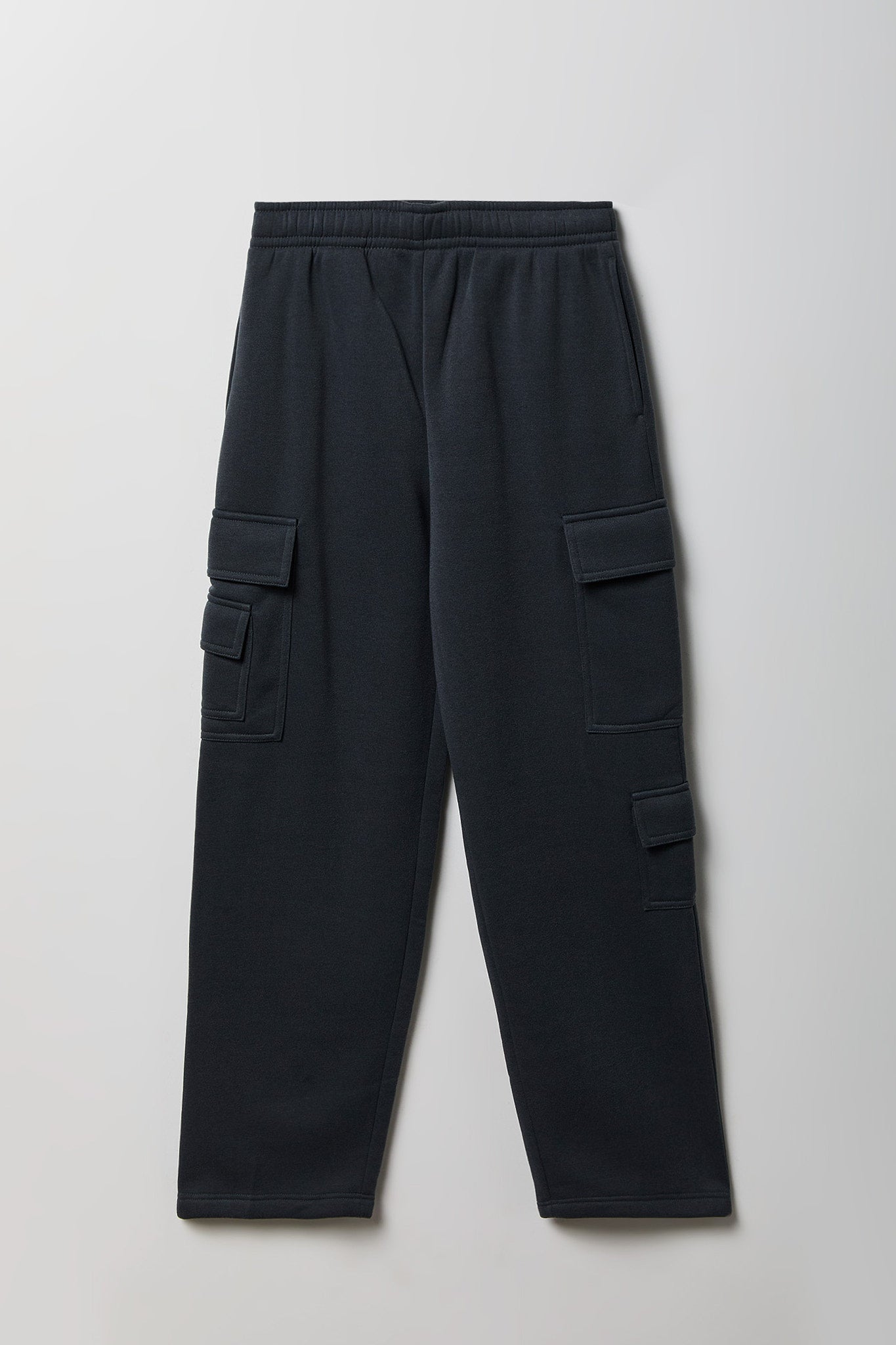 Fleece Low Rise Wide Leg Cargo Sweatpant