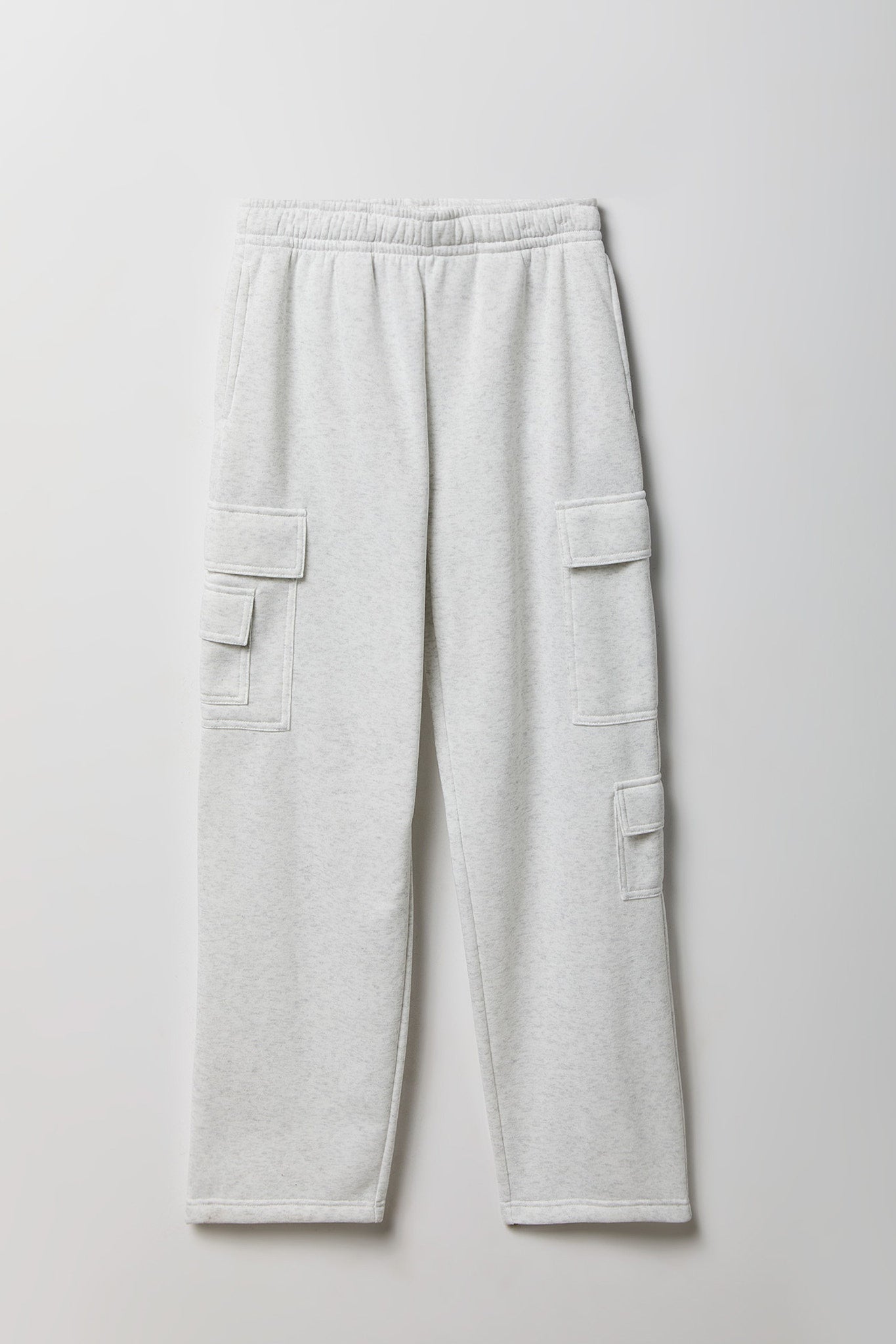Fleece Low Rise Wide Leg Cargo Sweatpant