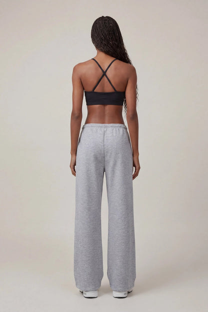 Fleece Low Rise Wide Leg Sweatpant