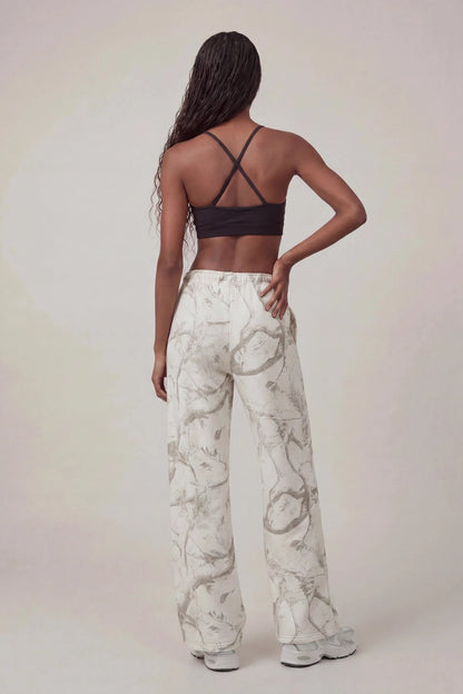 Fleece Low Rise Wide Leg Sweatpant