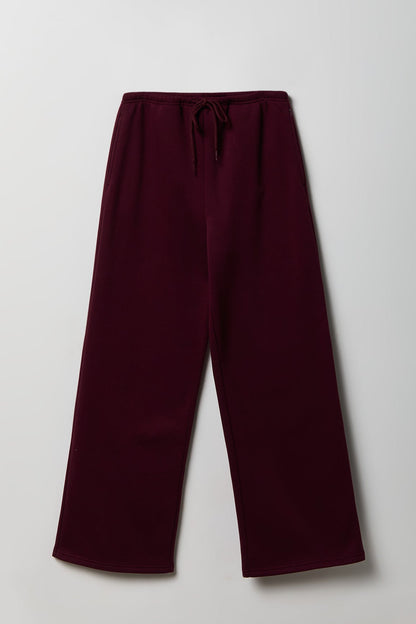 Fleece Low Rise Wide Leg Sweatpant