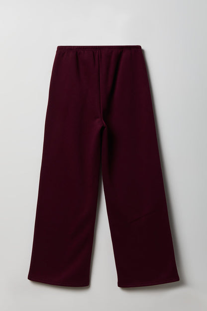 Fleece Low Rise Wide Leg Sweatpant